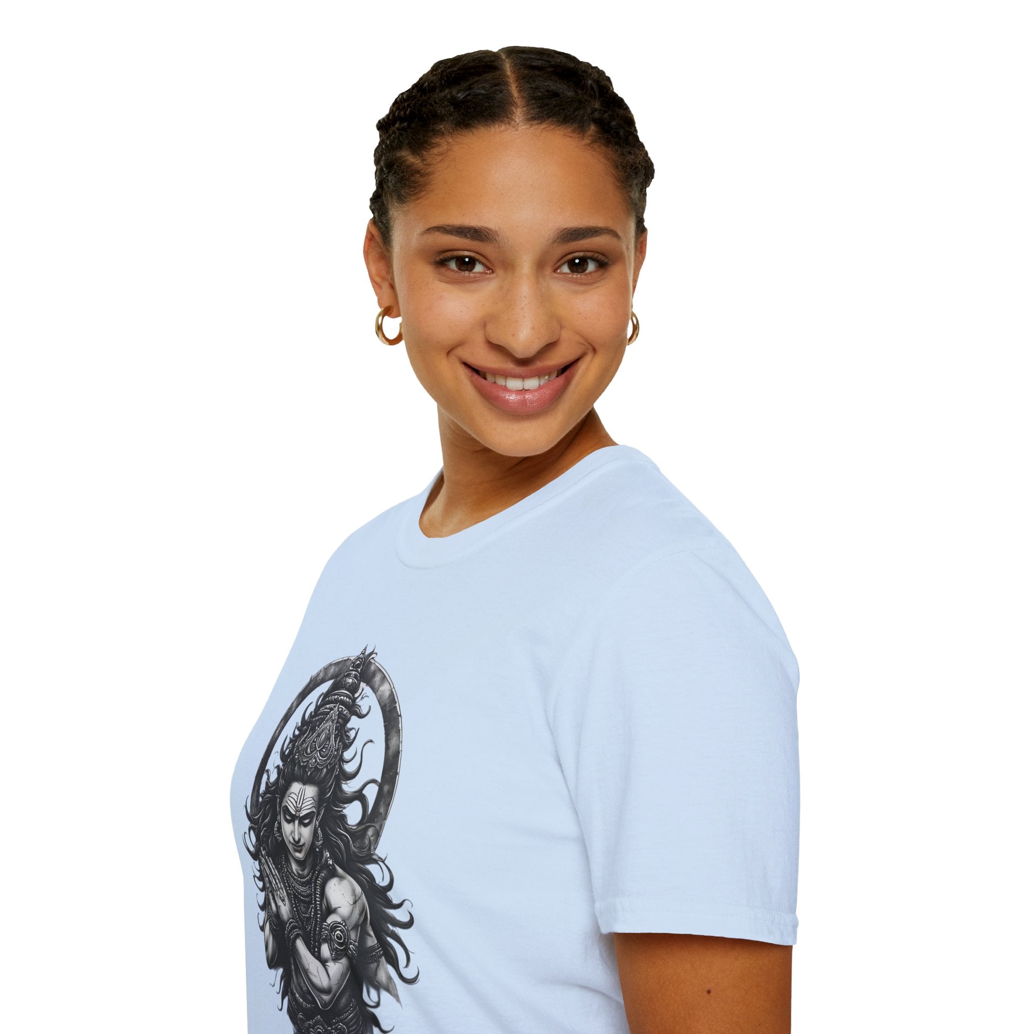Shiva Portrait T‑Shirt – Intricate Hindu Deity Art Tee
