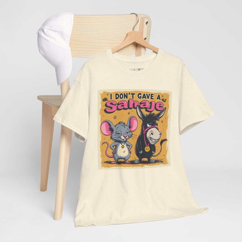 I Don't Give A Snair! Tee — Funny Mouse & Cat Graphic T-Shirt