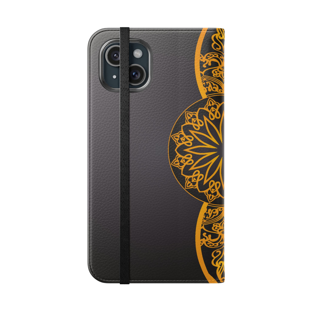 Elegant Mandala Flip Cases for Phones, Stylish Phone Wallet, Personalized Smartphone Cover, Perfect Gift for Occasions