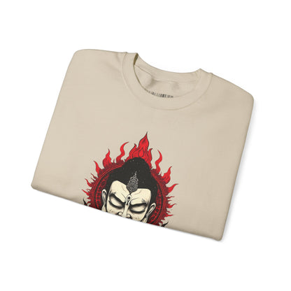 Buddha Flame Crewneck Sweatshirt