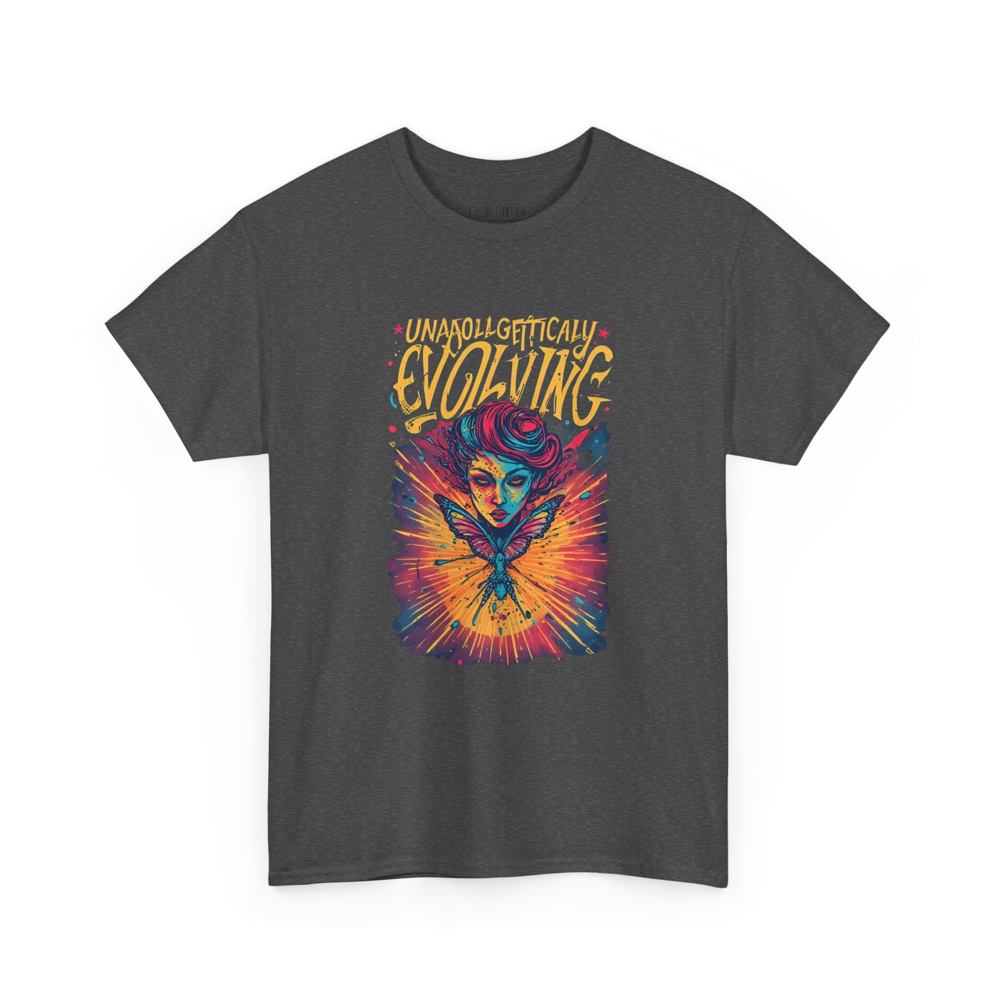 Evolving Alien Graphic Tee — "Unnaturally Evolving" Sci‑Fi Art T-Shirt
