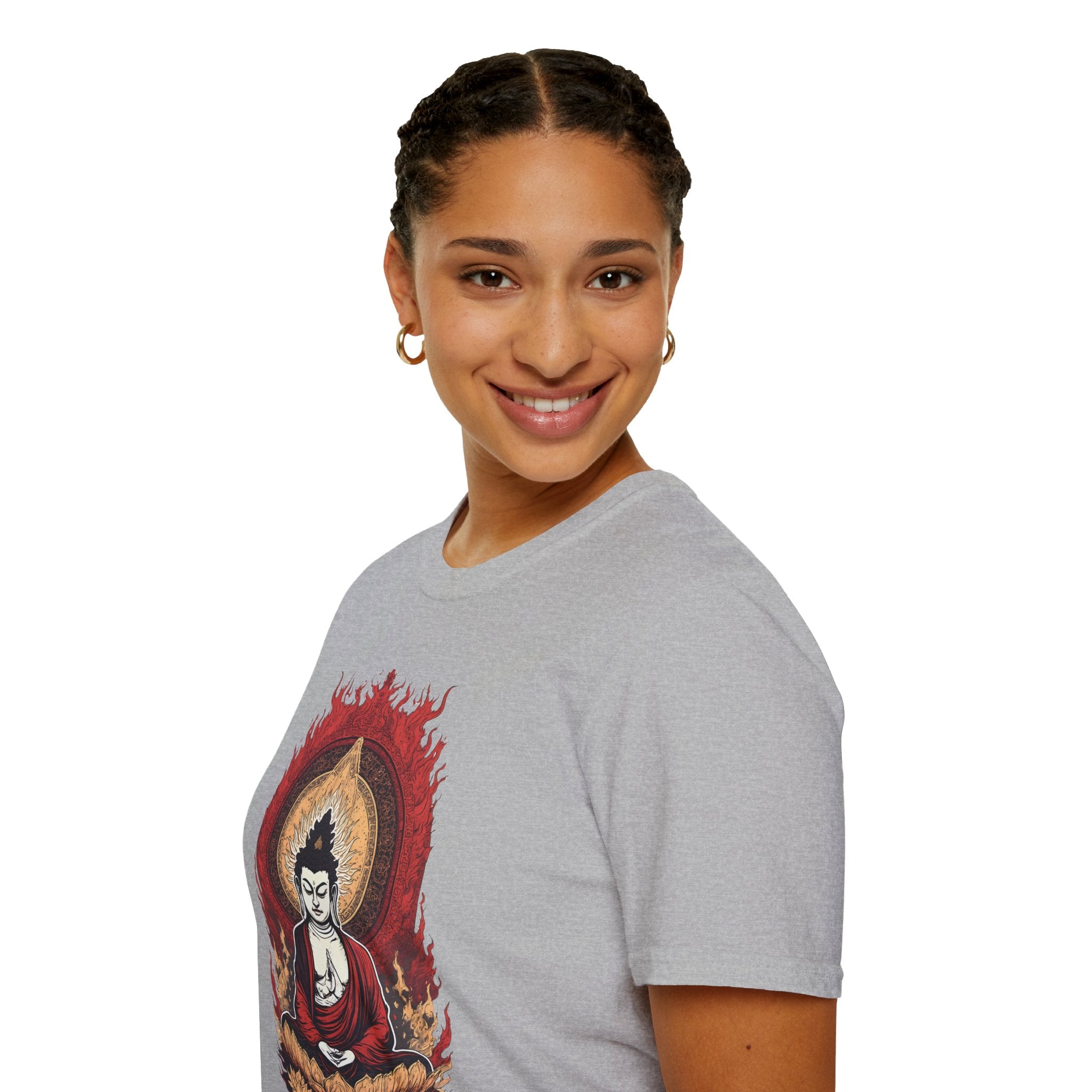 Buddha Lotus Meditation T-Shirt — Zen Buddhist Graphic Tee
