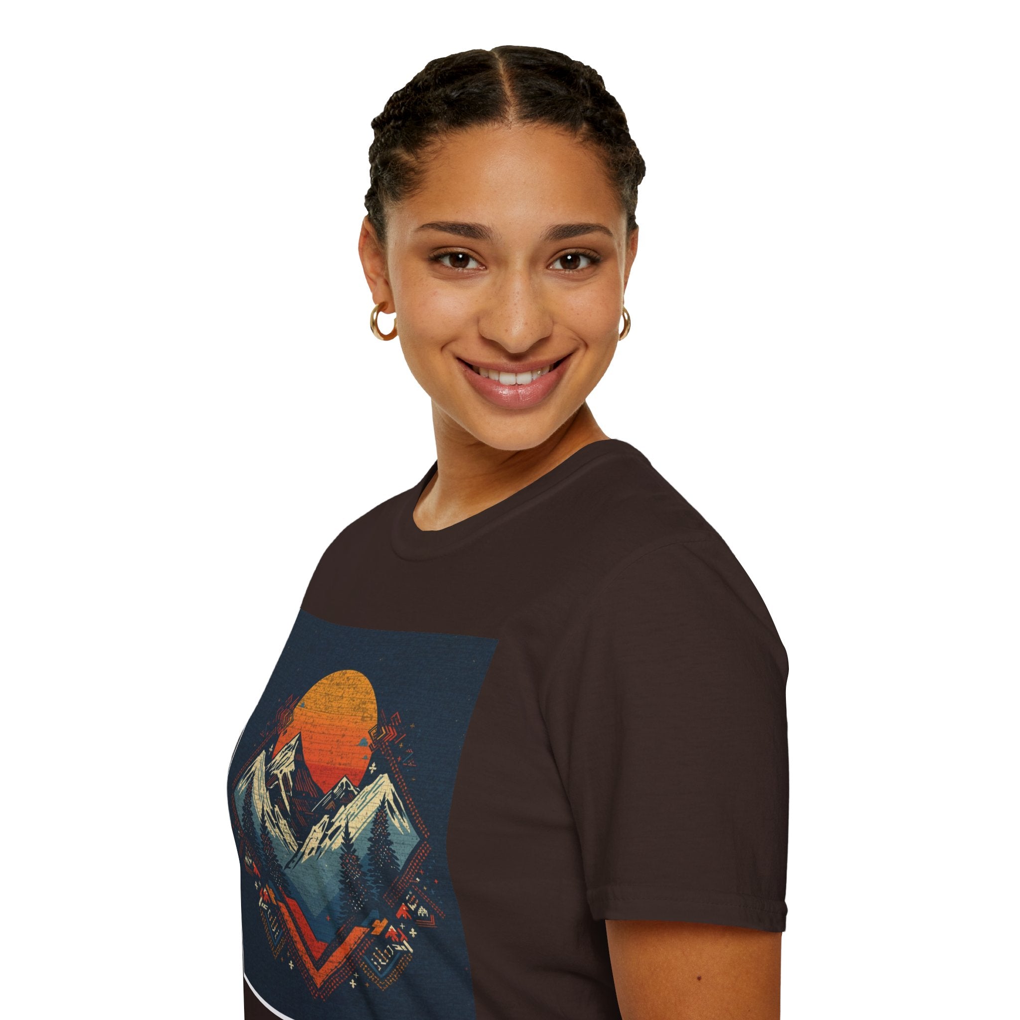Retro Mountain Sunset T-Shirt
