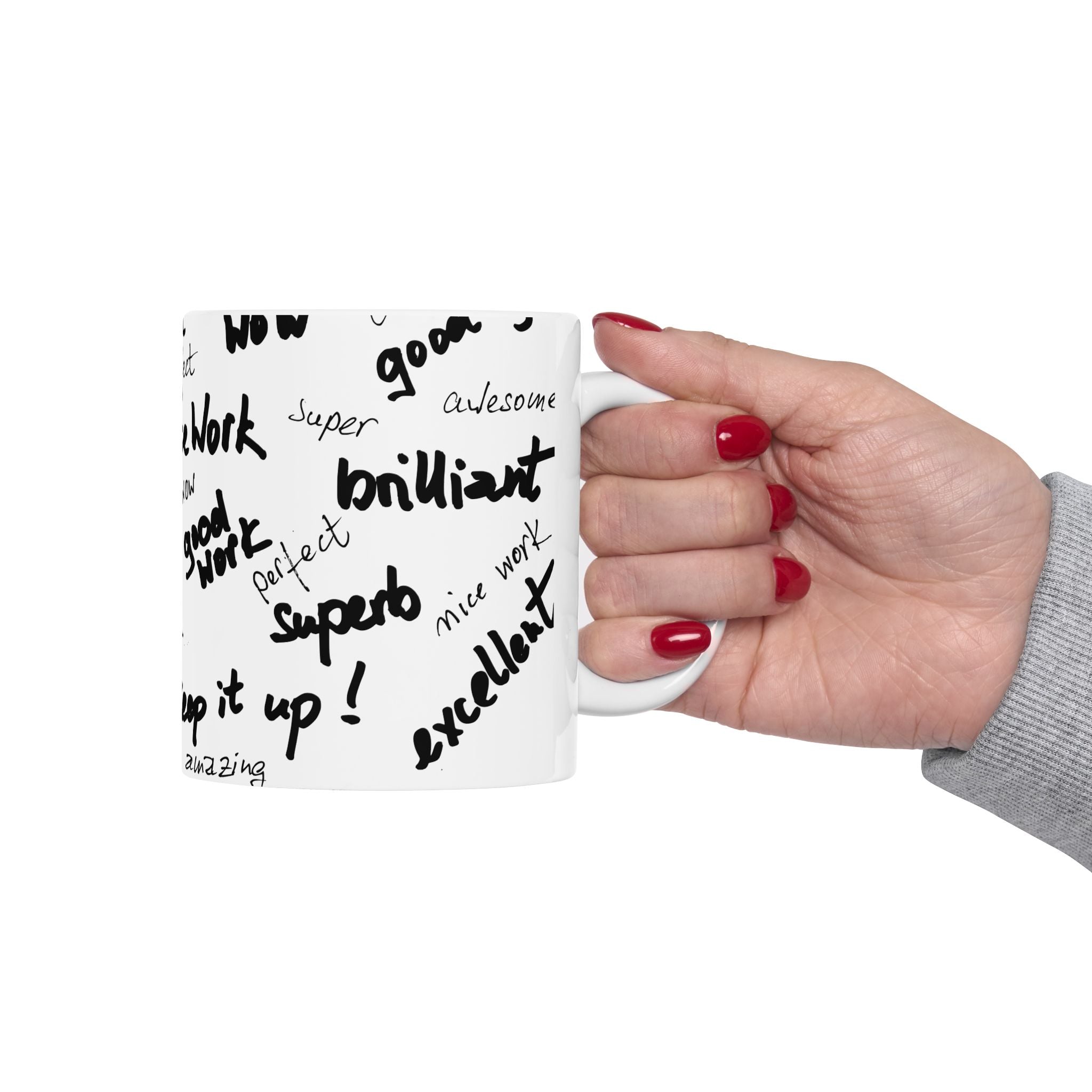 Encouragement Ceramic Mug - Perfect Gift for Teachers, Motivation, Office Decor, Birthday, Appreciation