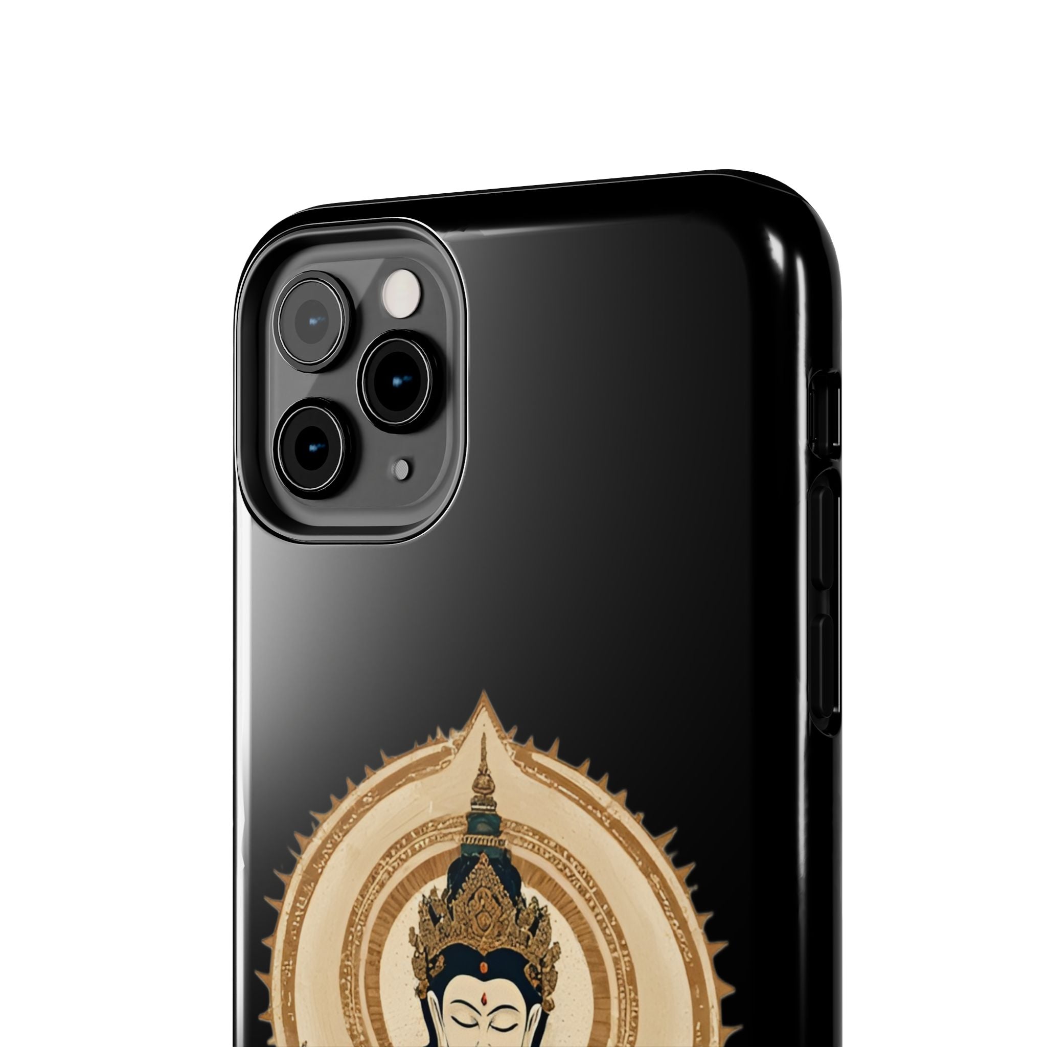 Bodhisattva Lotus Tough Phone Case — Protective Buddhist Meditation Phone Cover