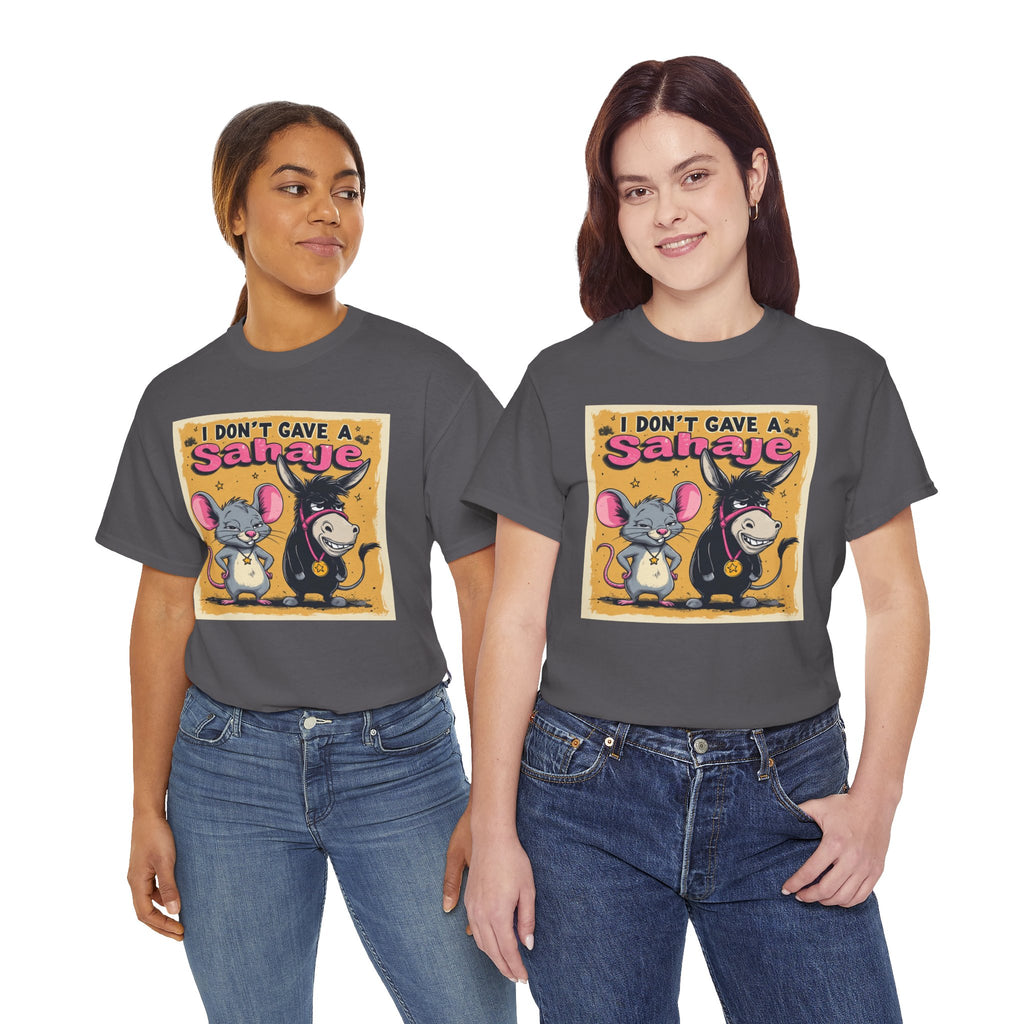 I Don't Give A Snair! Tee — Funny Mouse & Cat Graphic T-Shirt