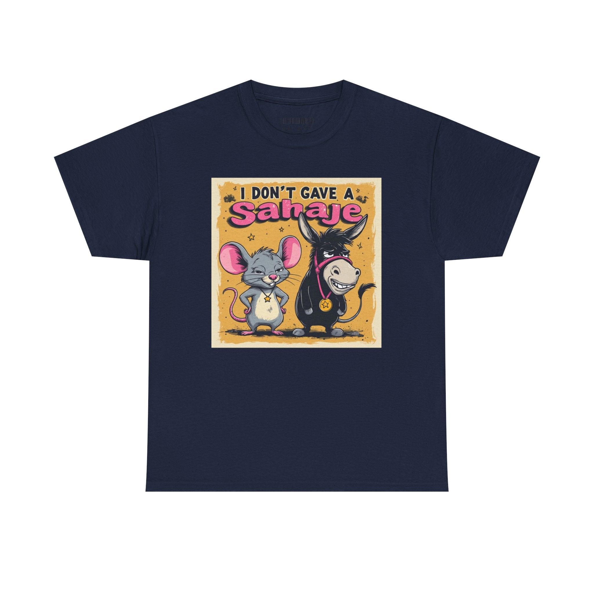 I Don't Give A Snair! Tee — Funny Mouse & Cat Graphic T-Shirt
