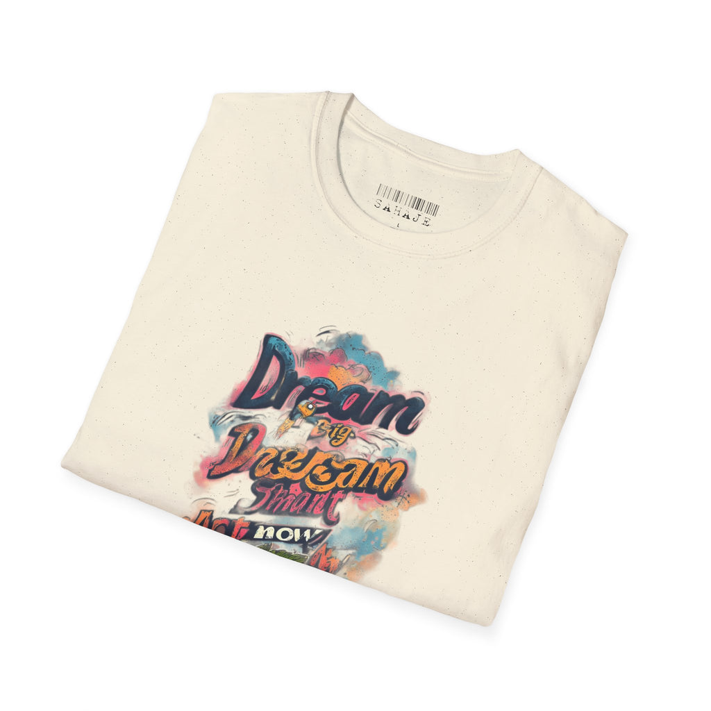 Dream Big Hustle Tee — "Dream, Perform, And Grow" Motivational Graphic T-Shirt