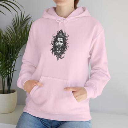 Skull Viking Hoodie — Norse Warrior Graphic Hooded Sweatshirt