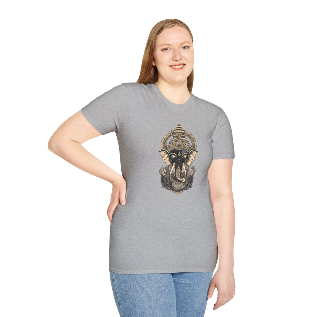 Elephant Mandala T-Shirt — Spiritual Ganesha Graphic Tee