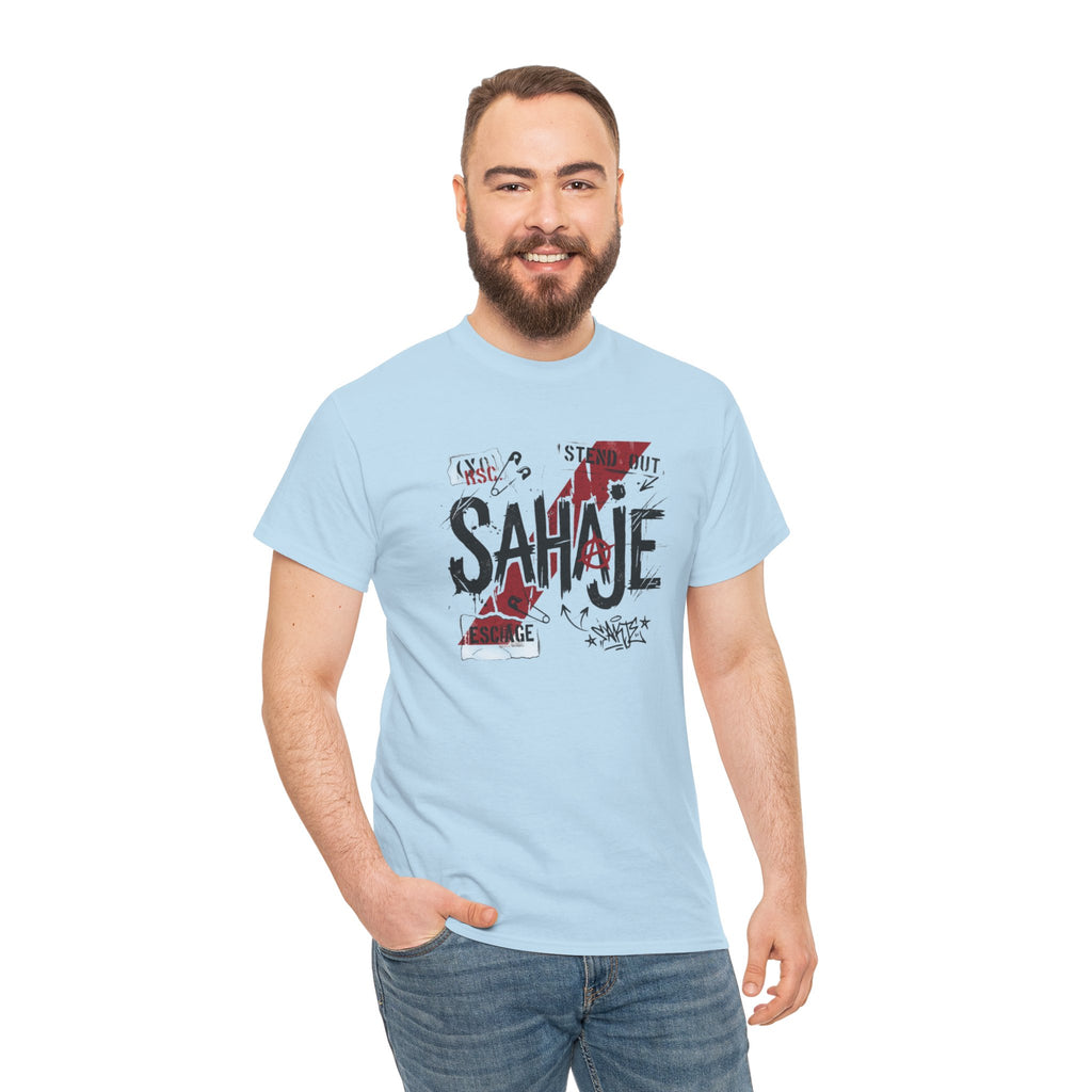 Sahaje Graphic Tee — Street Art Urban Casual T-Shirt