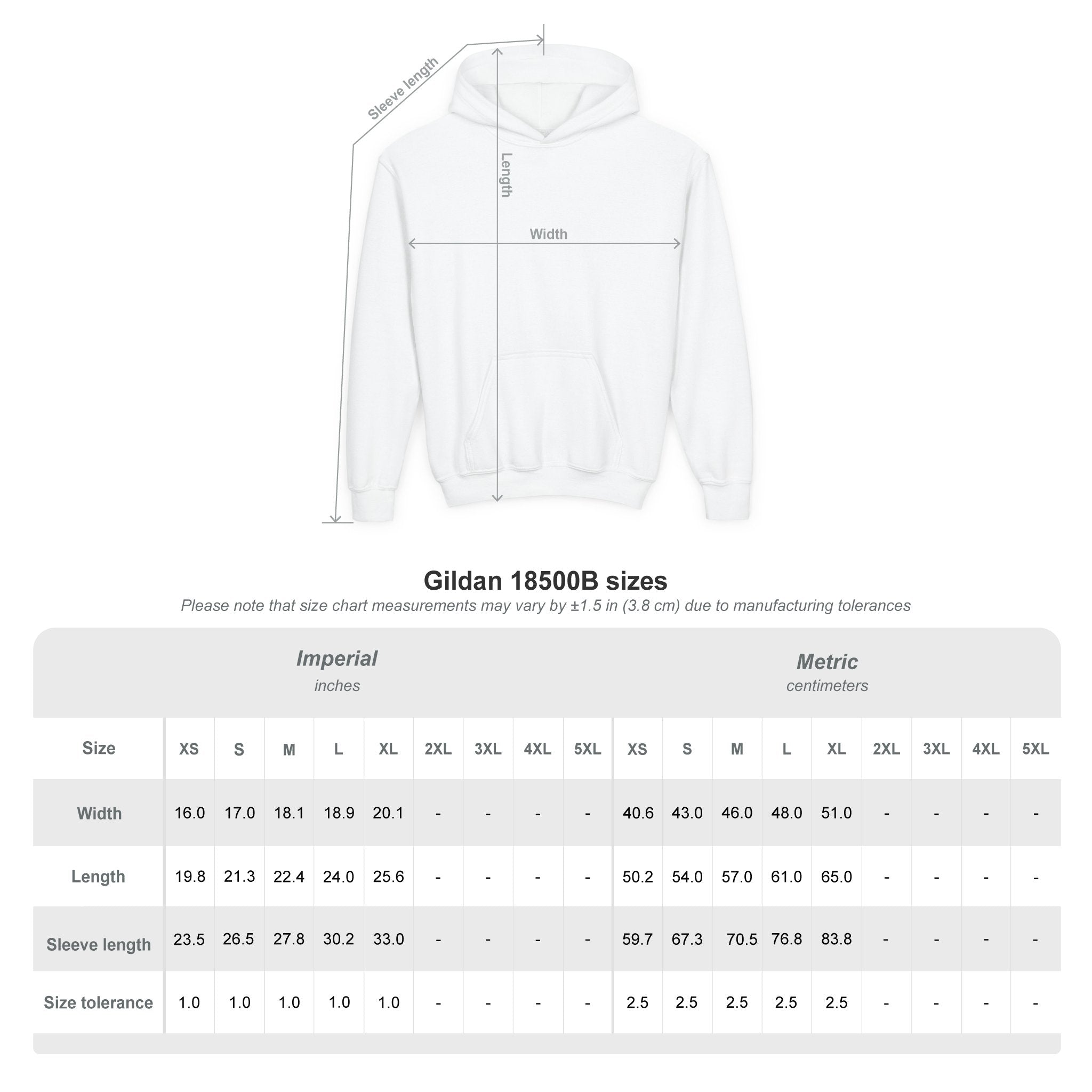 Youth Hoodie — 'Grow Slow, Go Through' Floral Motivational Hooded Sweatshirt