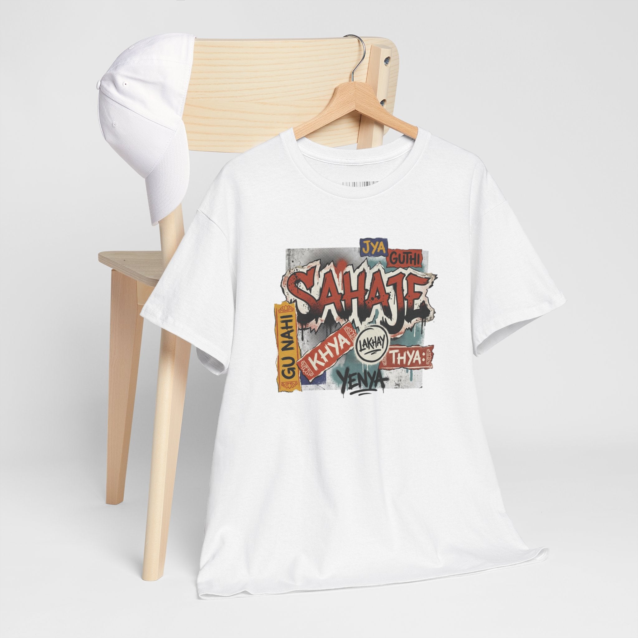 Shahje Graffiti Logo Tee - Urban Retro Streetwear T-Shirt
