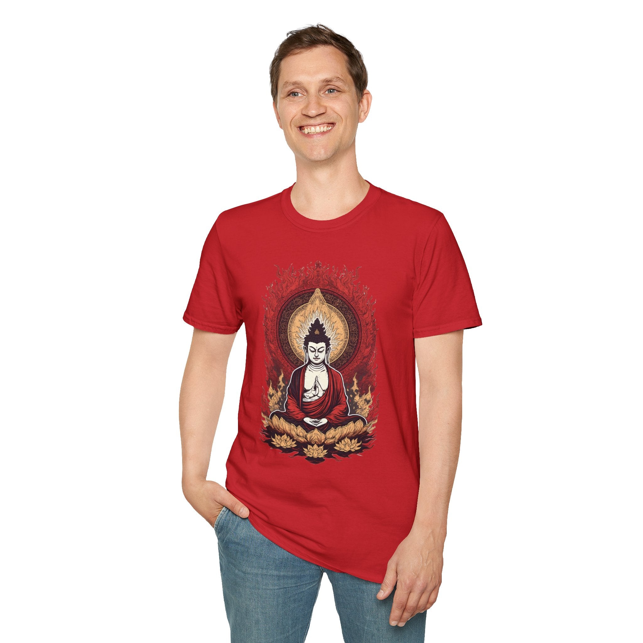 Buddha Lotus Meditation T-Shirt — Zen Buddhist Graphic Tee