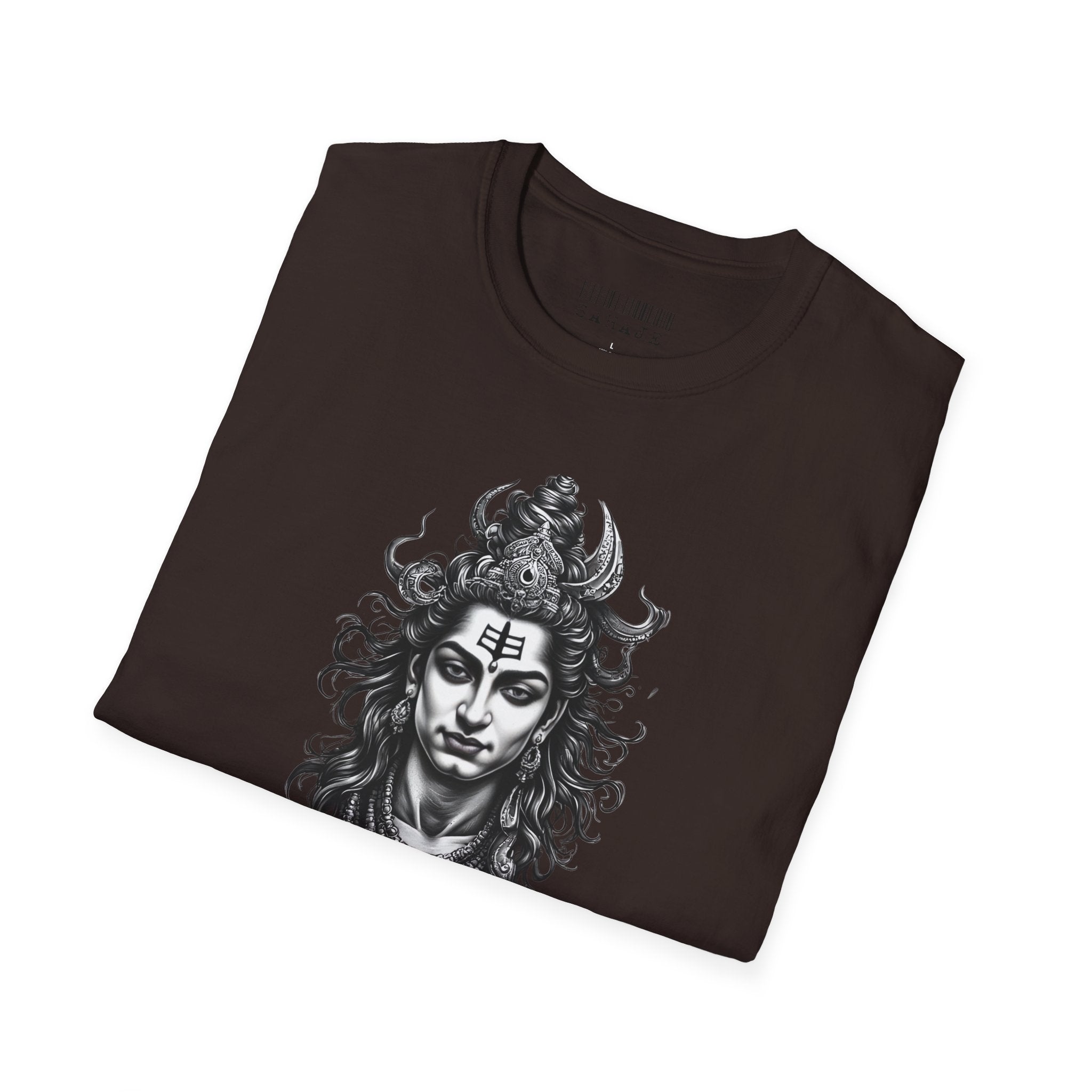 Shiva Portrait T‑Shirt — Hindu Deity Graphic Tee (Meditation, Yoga & Spiritual Wear)