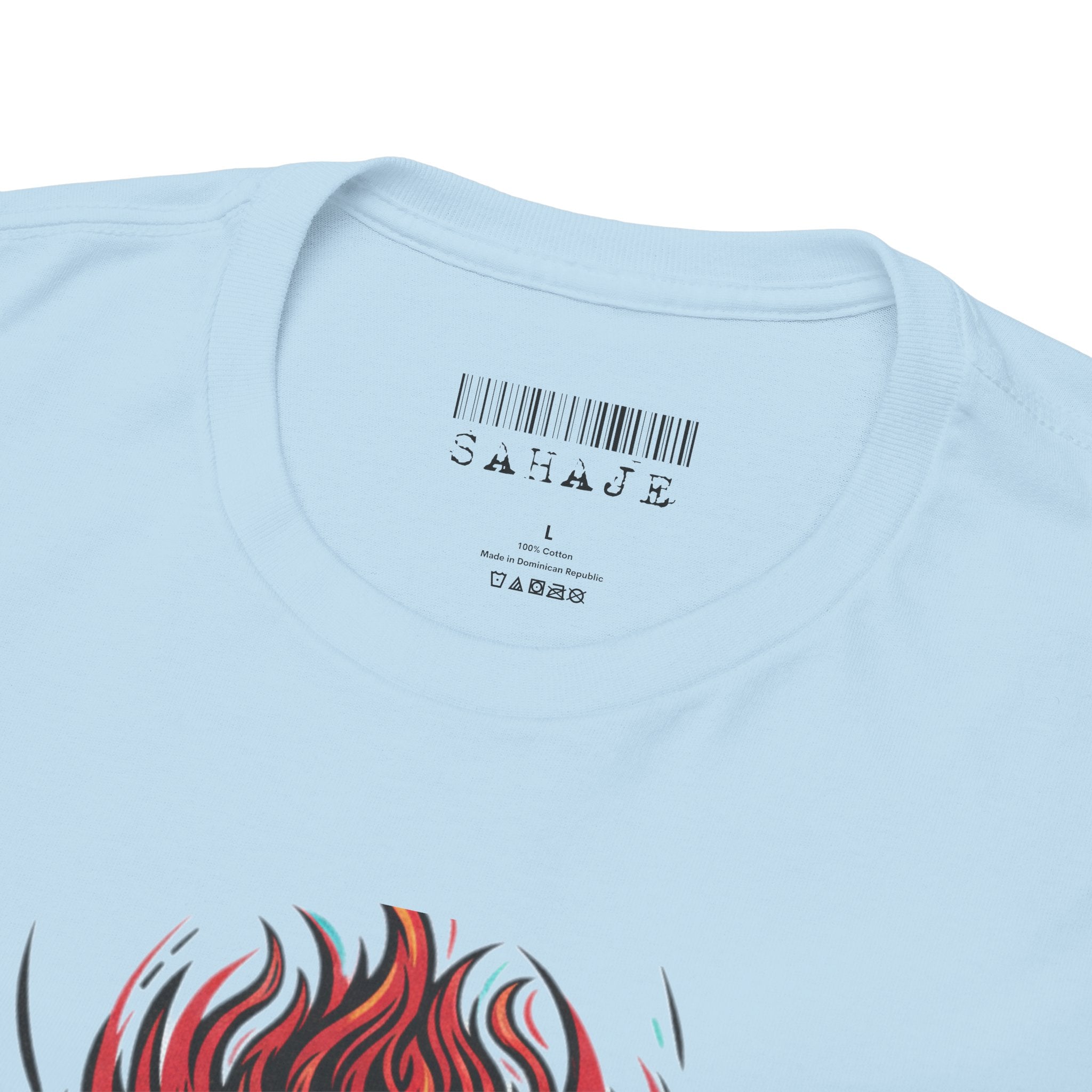 T-Shirt — Fierce Red Oni Demon Graphic Tee (Mythic Japanese Mask Design)