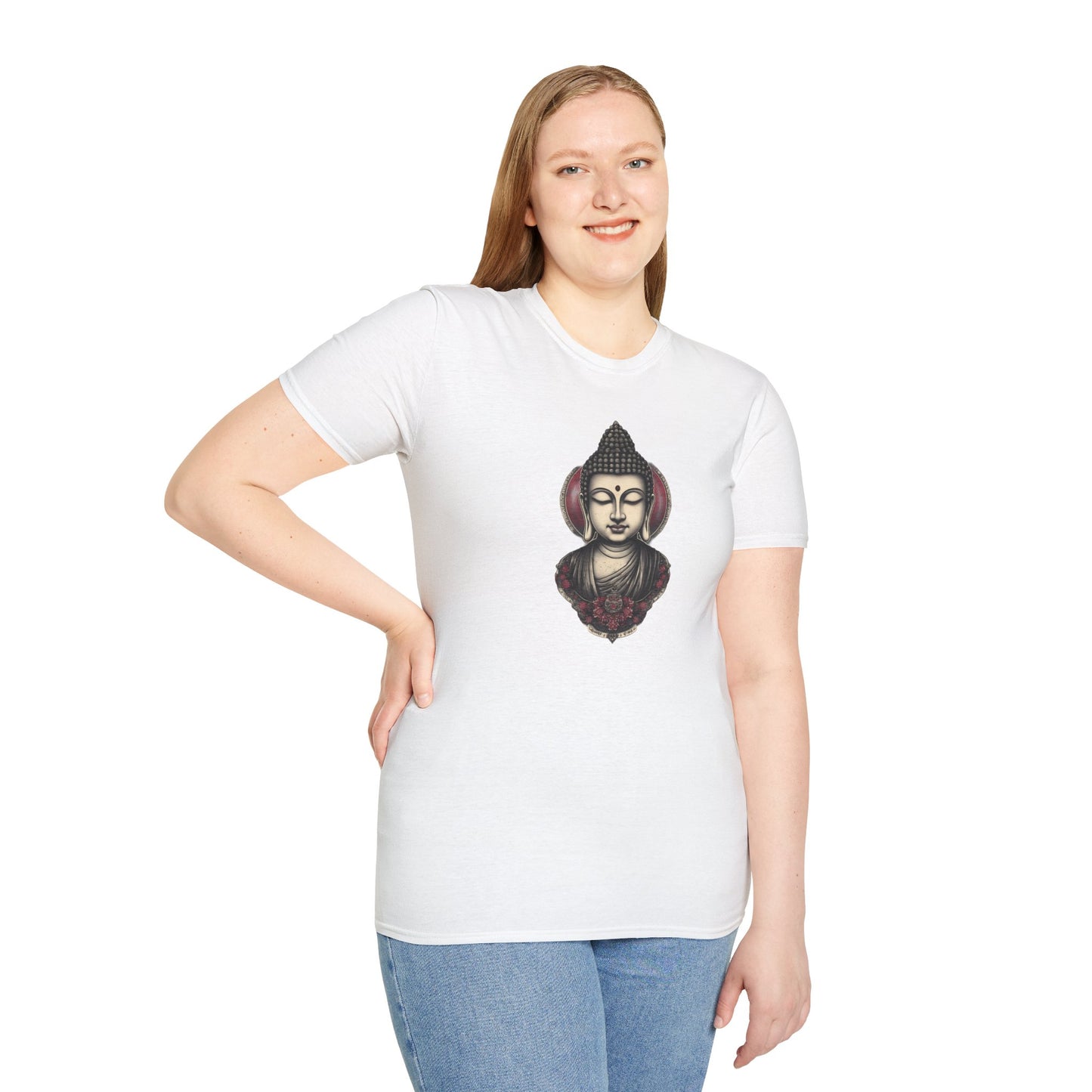 Buddha Portrait Tee — Zen Meditation Graphic T-Shirt
