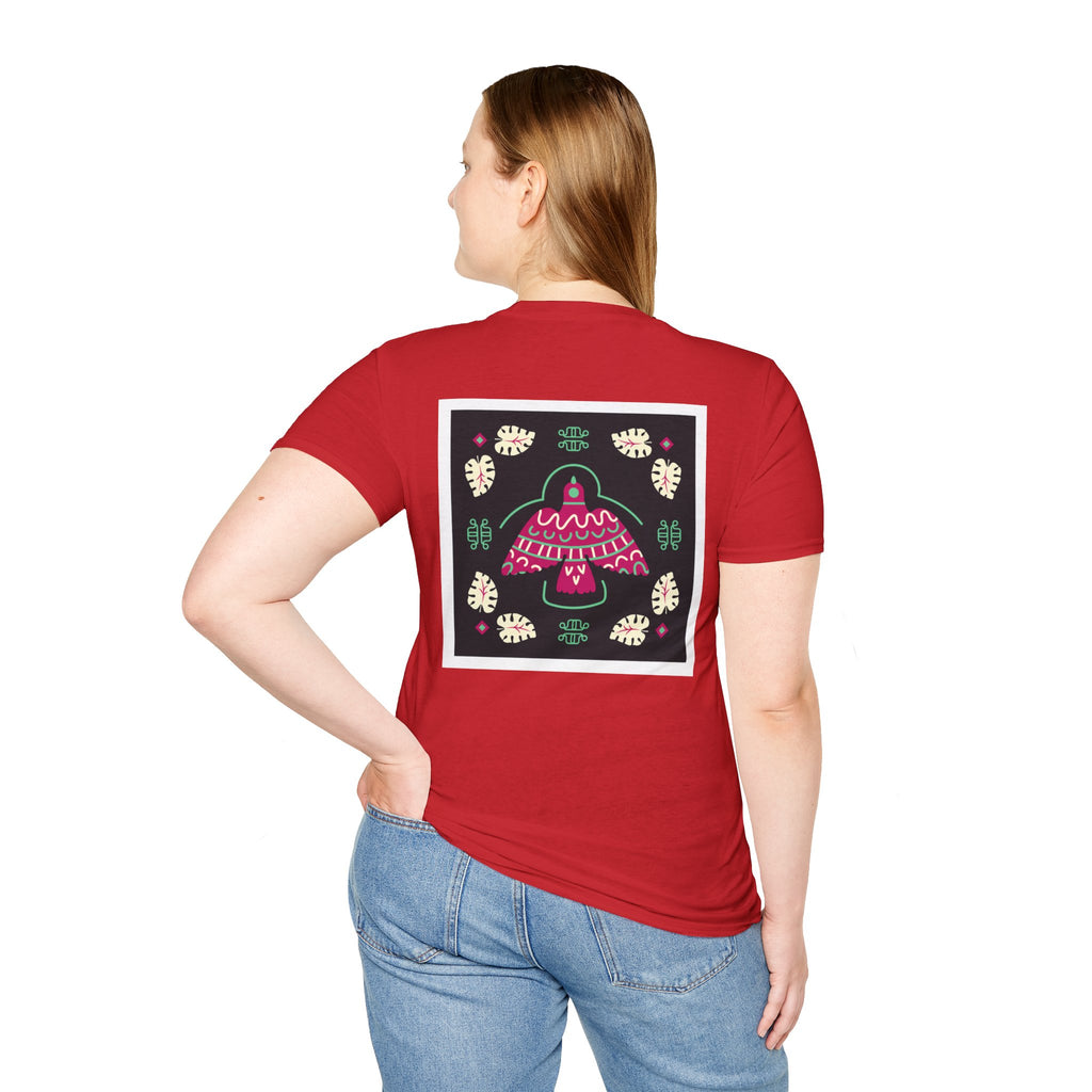 Mushroom Garden Graphic T-Shirt — Whimsical Pink Mushroom Design