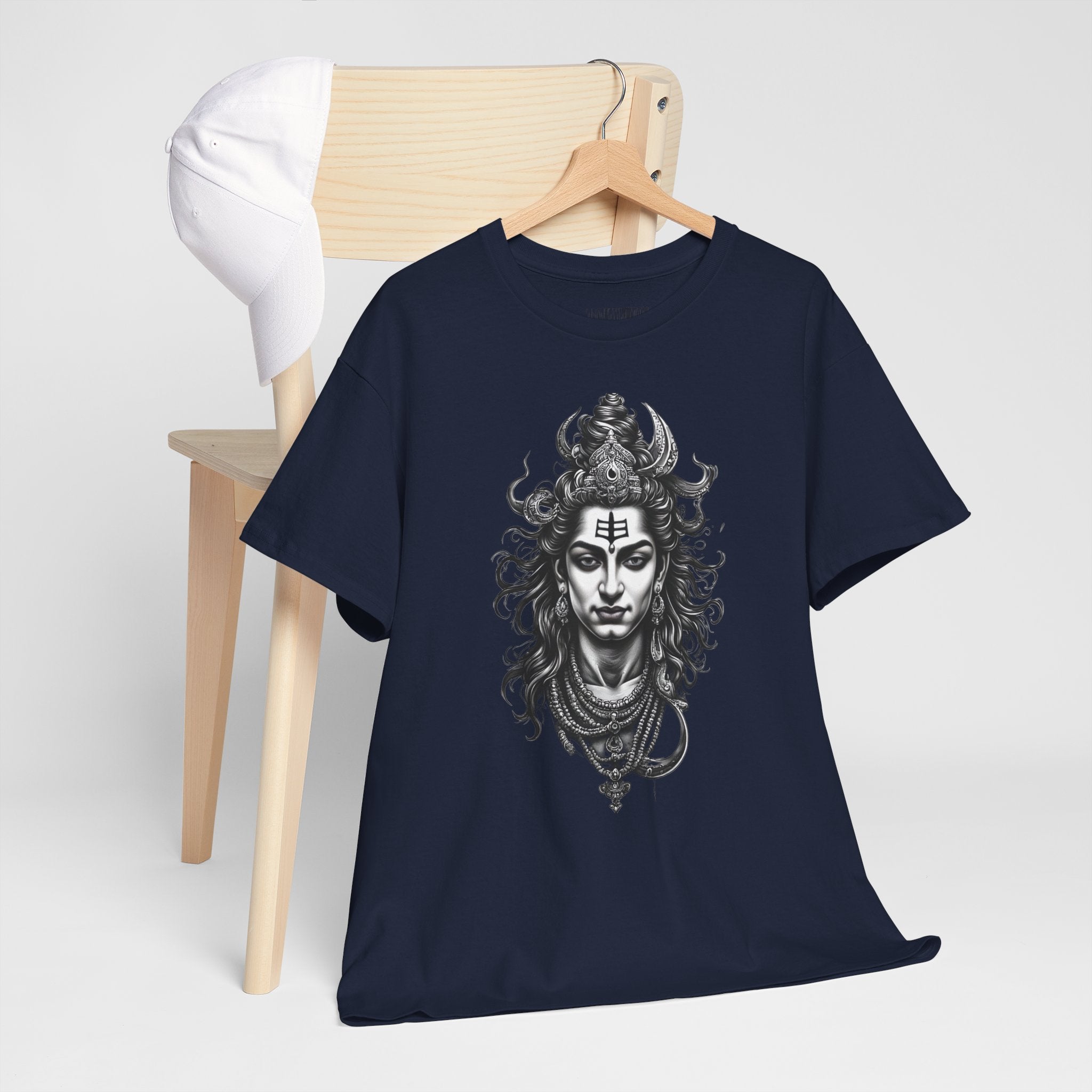 Shiva Portrait Tee — Hindu God Shiva Graphic T-Shirt
