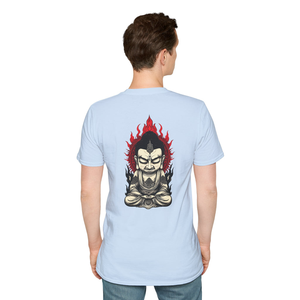 Buddha Flame T-Shirt — Fierce Meditating Buddha Graphic Tee