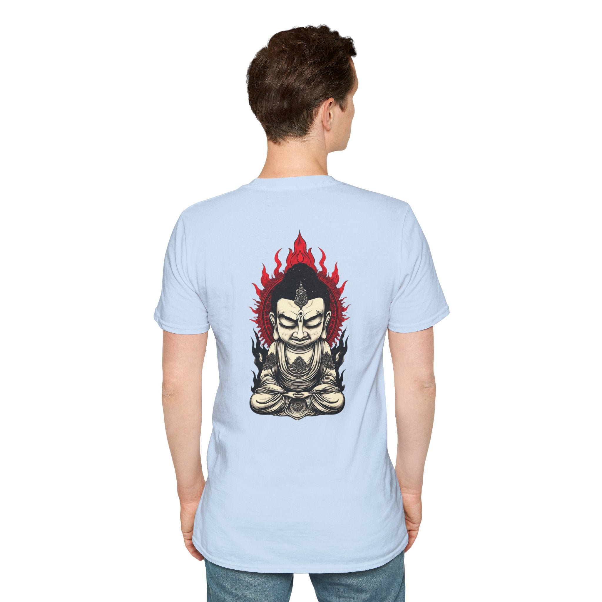Buddha Flame T-Shirt — Fierce Meditating Buddha Graphic Tee