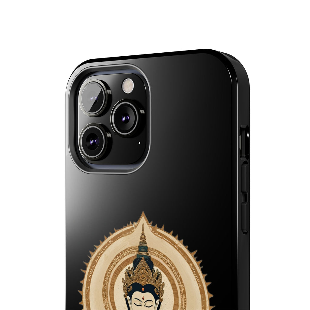 Bodhisattva Lotus Tough Phone Case — Protective Buddhist Meditation Phone Cover