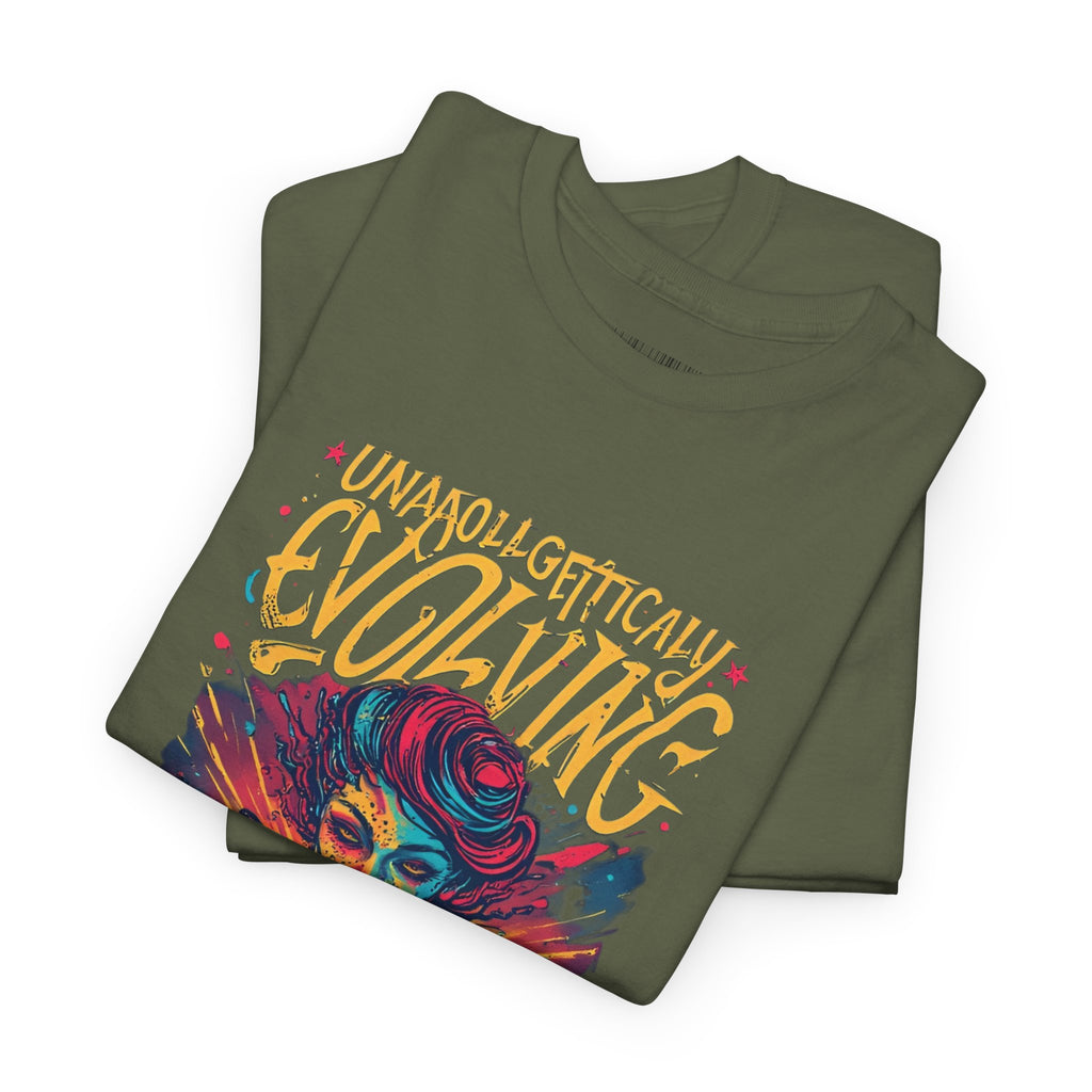 Evolving Alien Graphic Tee — "Unnaturally Evolving" Sci‑Fi Art T-Shirt