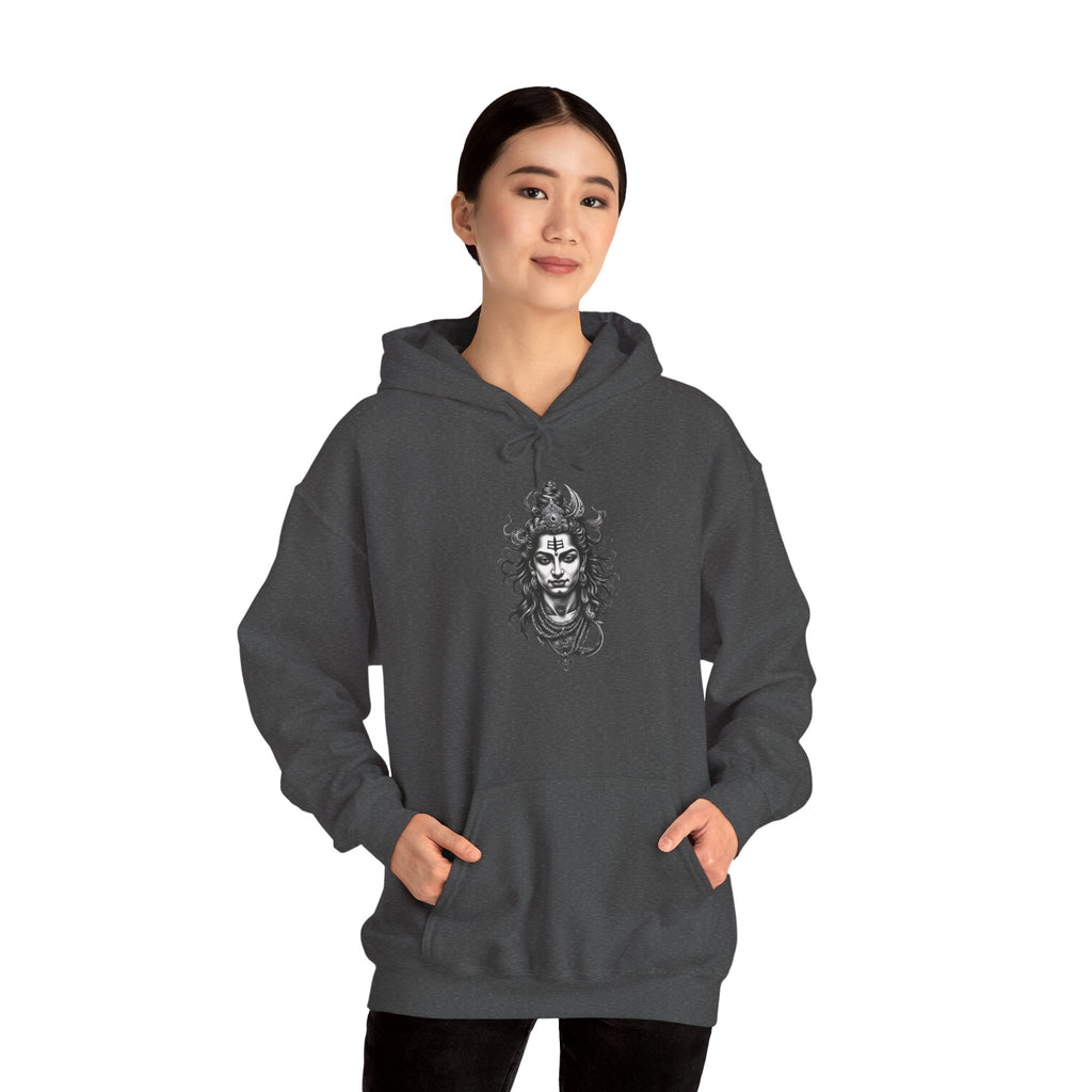 Skull Viking Hoodie — Norse Warrior Graphic Hooded Sweatshirt