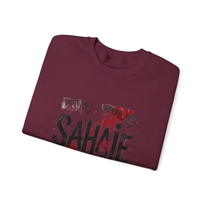 Sahaje Graphic Crewneck Sweatshirt – Streetwear Logo Pullover