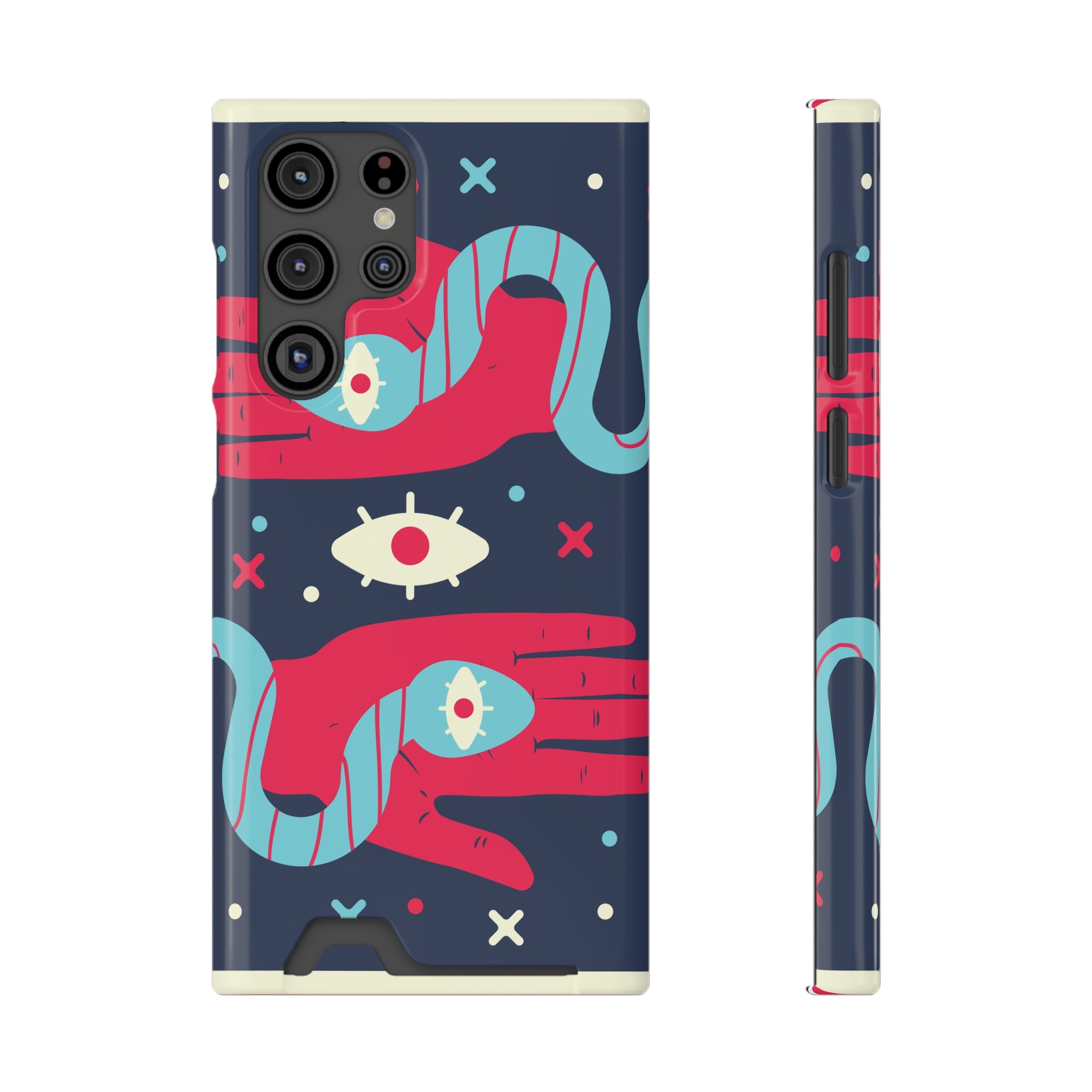 Mystical Phone Case with Card Holder - Boho Chic Style, Unique Design for Everyday Use, Perfect Gift for Creatives, Eye-Catching [...]