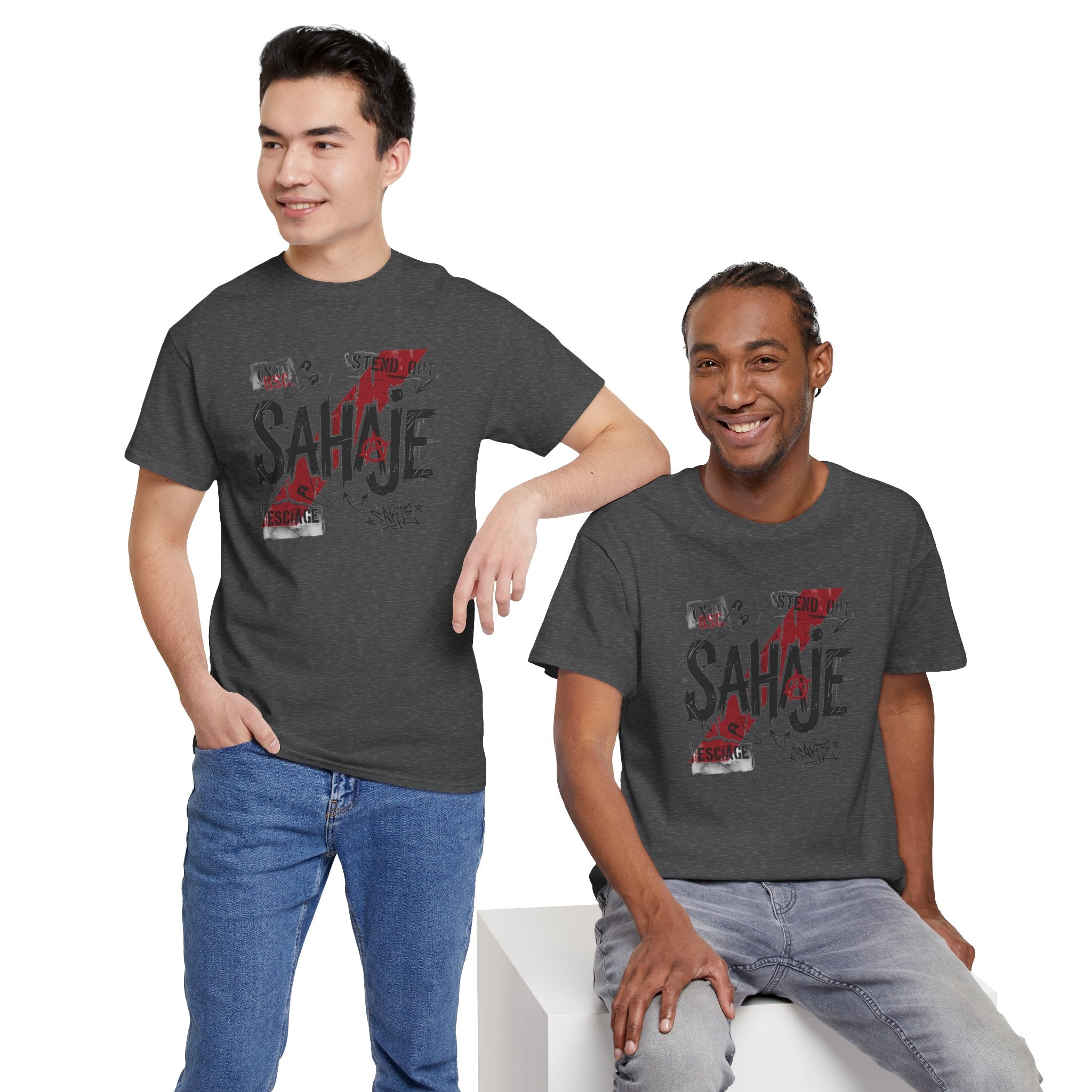 Sahaje Graphic Tee — Street Art Urban Casual T-Shirt