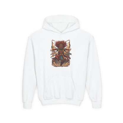 Youth Hoodie — Tribal Sun Dancer Graphic Kids Sweatshirt