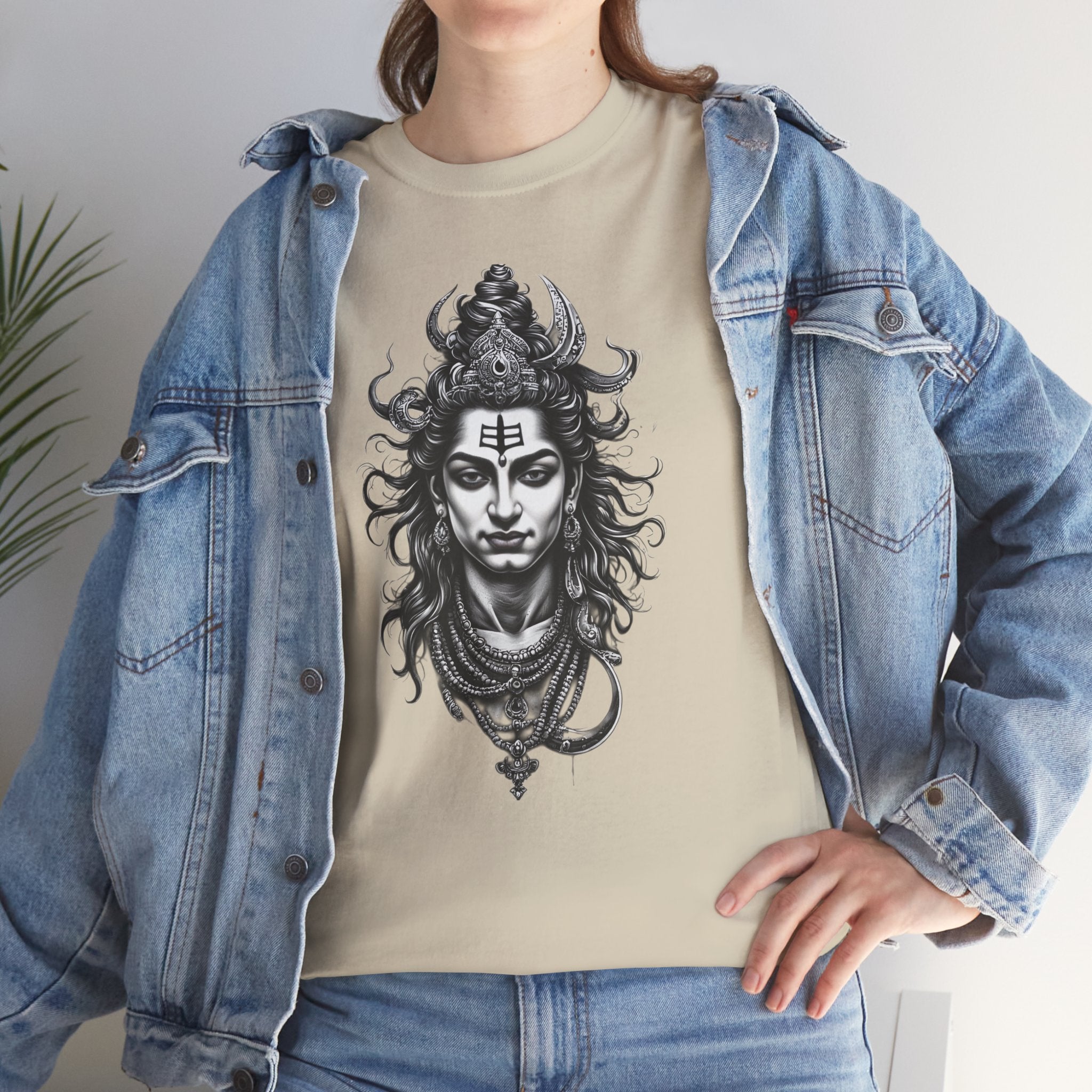 Shiva Portrait Tee — Hindu God Shiva Graphic T-Shirt