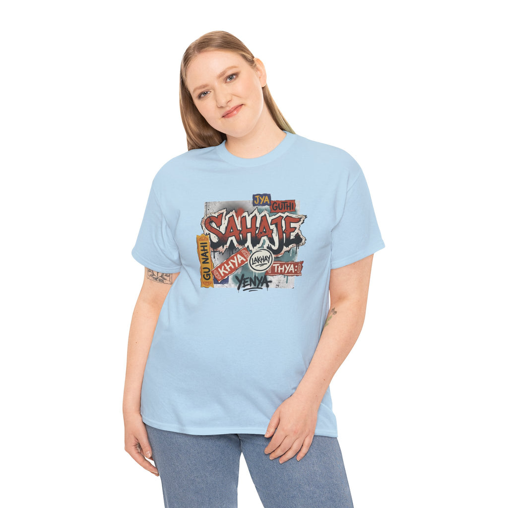 Shahje Graffiti Logo Tee - Urban Retro Streetwear T-Shirt