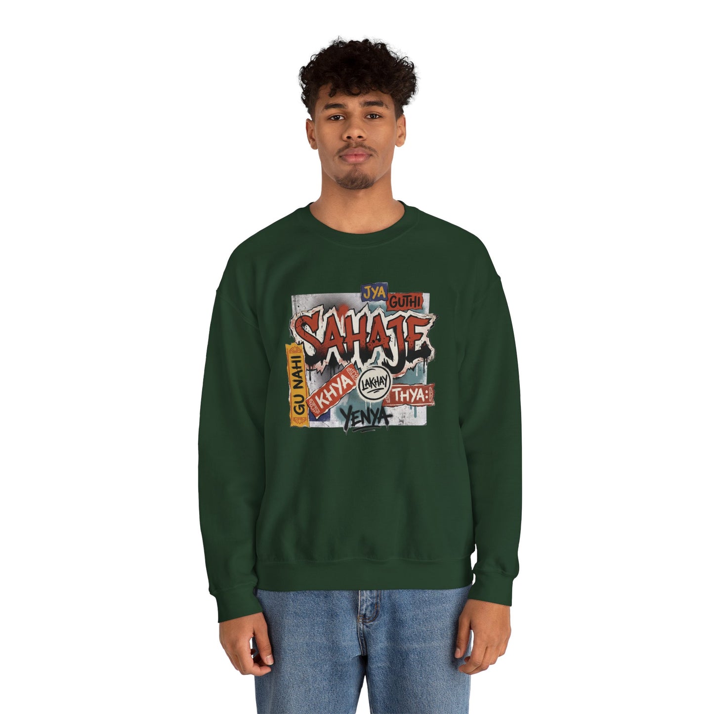 Sahajee Graphic Crewneck Sweatshirt — Urban Tagline Streetwear