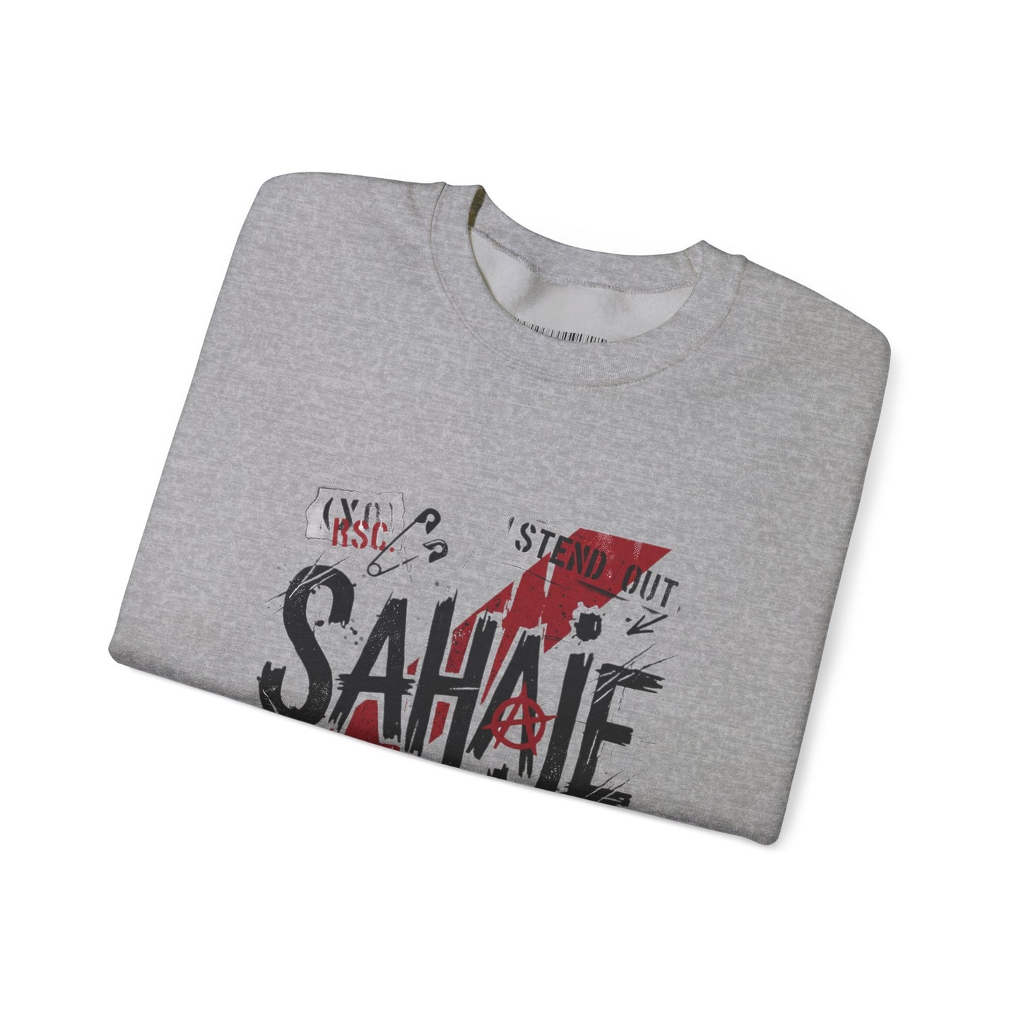Sahaje Graphic Crewneck Sweatshirt – Streetwear Logo Pullover