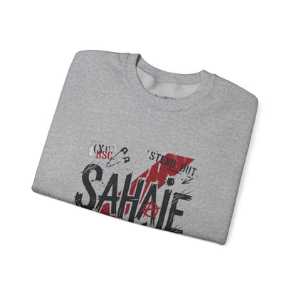 Sahaje Graphic Crewneck Sweatshirt – Streetwear Logo Pullover