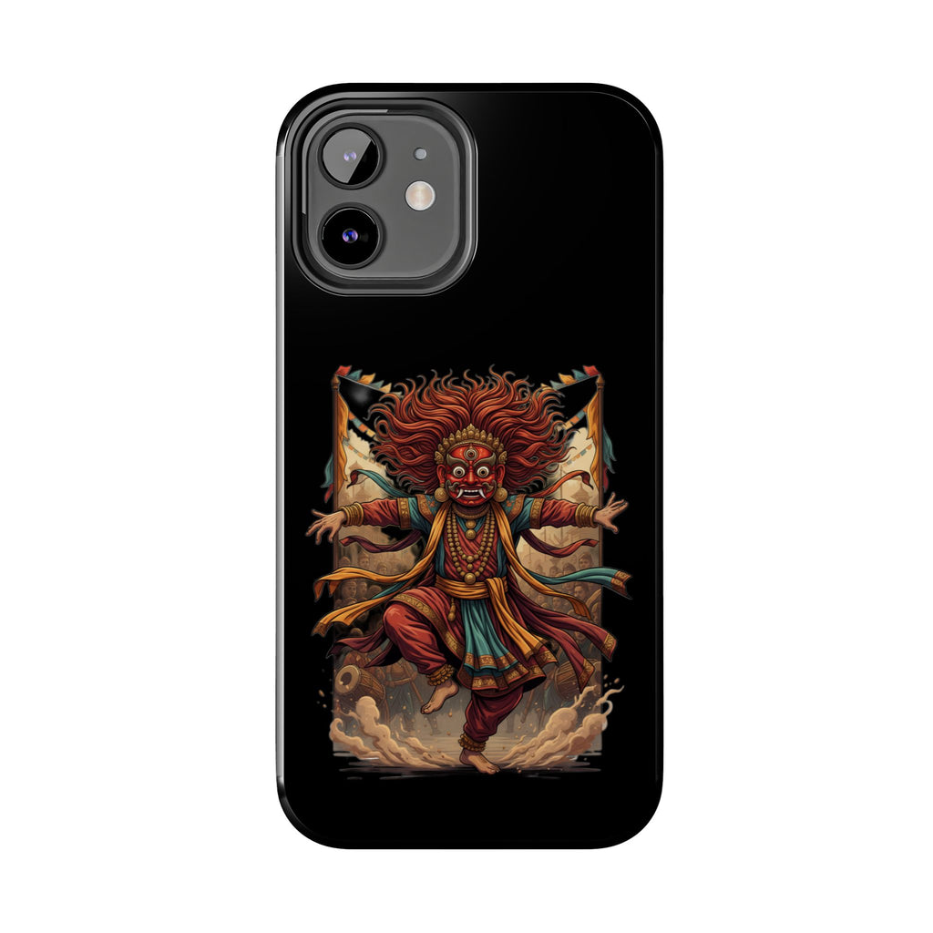 Tibetan Demon Dance Tough Phone Case — Bold Mythic Protective Cover