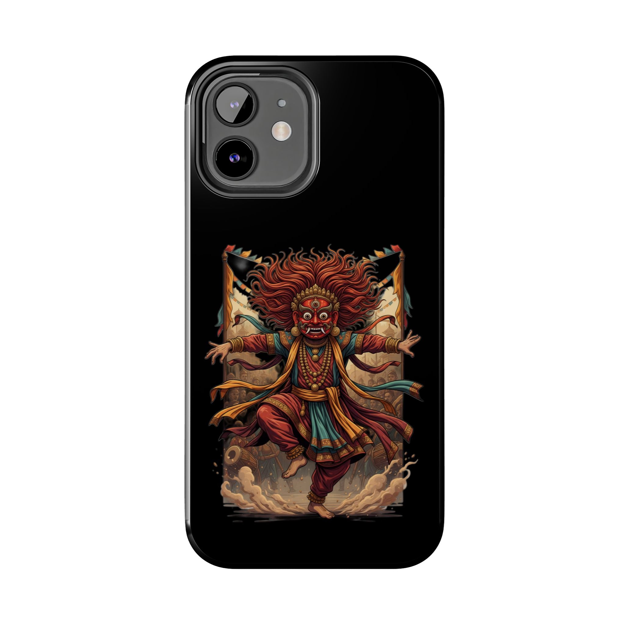 Tibetan Demon Dance Tough Phone Case — Bold Mythic Protective Cover