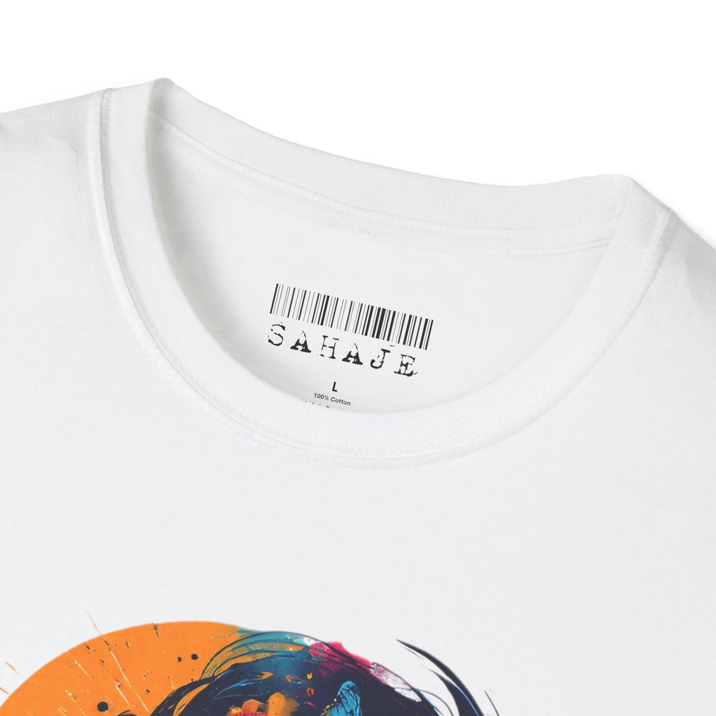 Butterfly Silhouette T-Shirt — Colorful Psychedelic Profile Tee