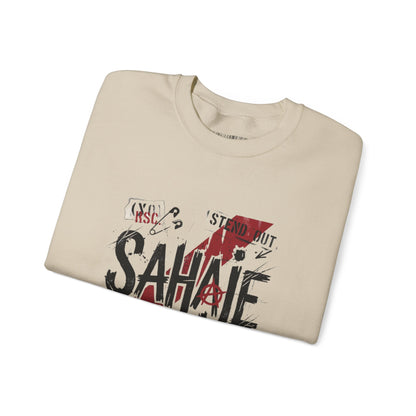 Sahaje Graphic Crewneck Sweatshirt – Streetwear Logo Pullover