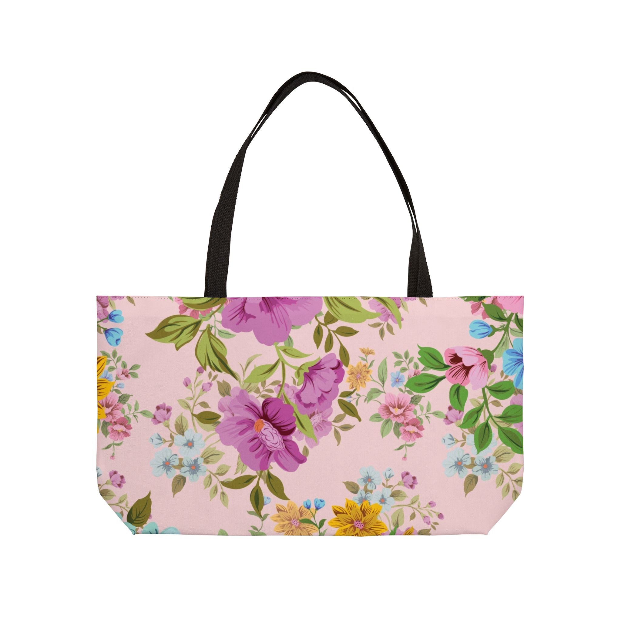 Floral Weekender Tote Bag | Stylish Travel Bag, Beach Bag, Gym Bag, Overnight Bag, Gift for Her