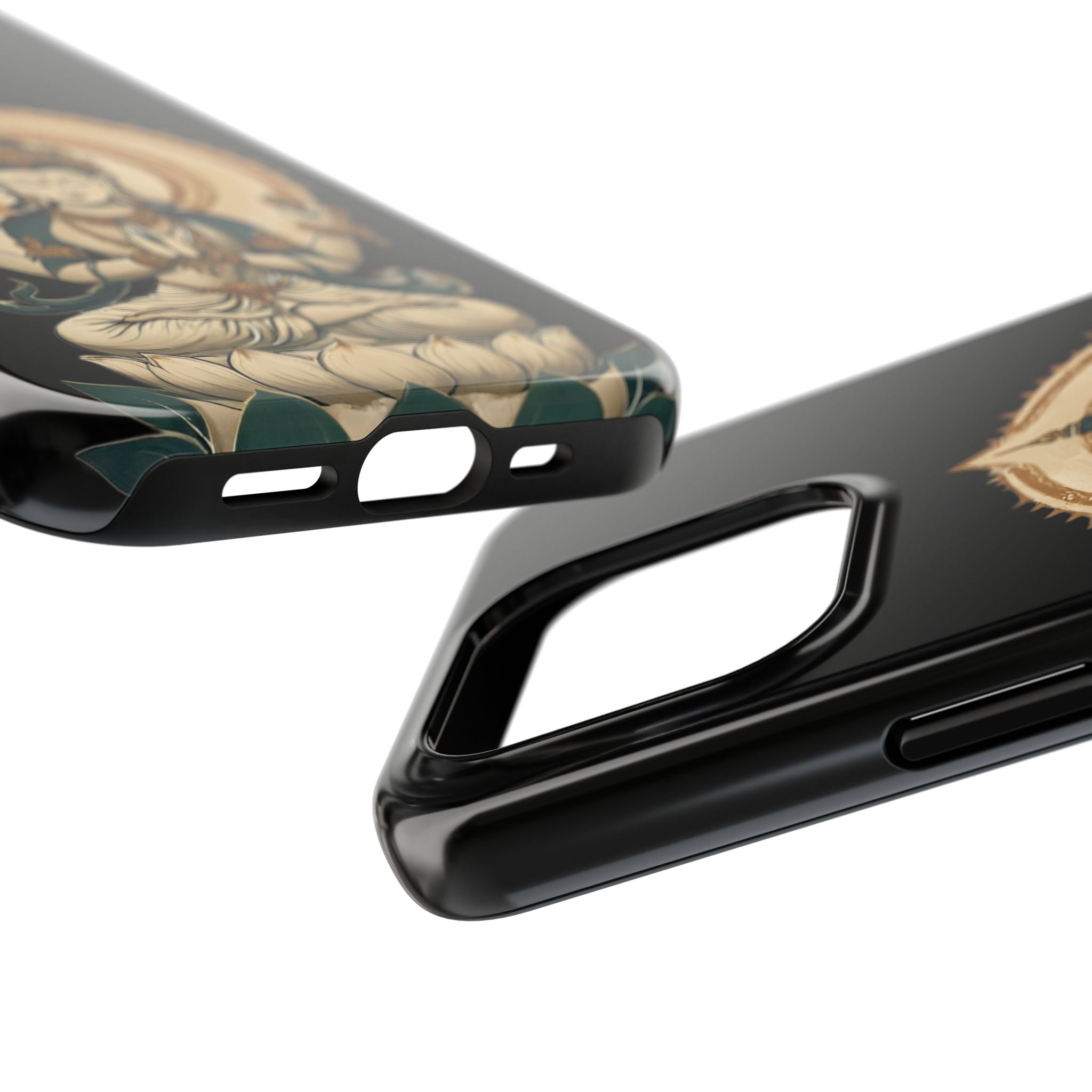 Bodhisattva Lotus Tough Phone Case — Protective Buddhist Meditation Phone Cover