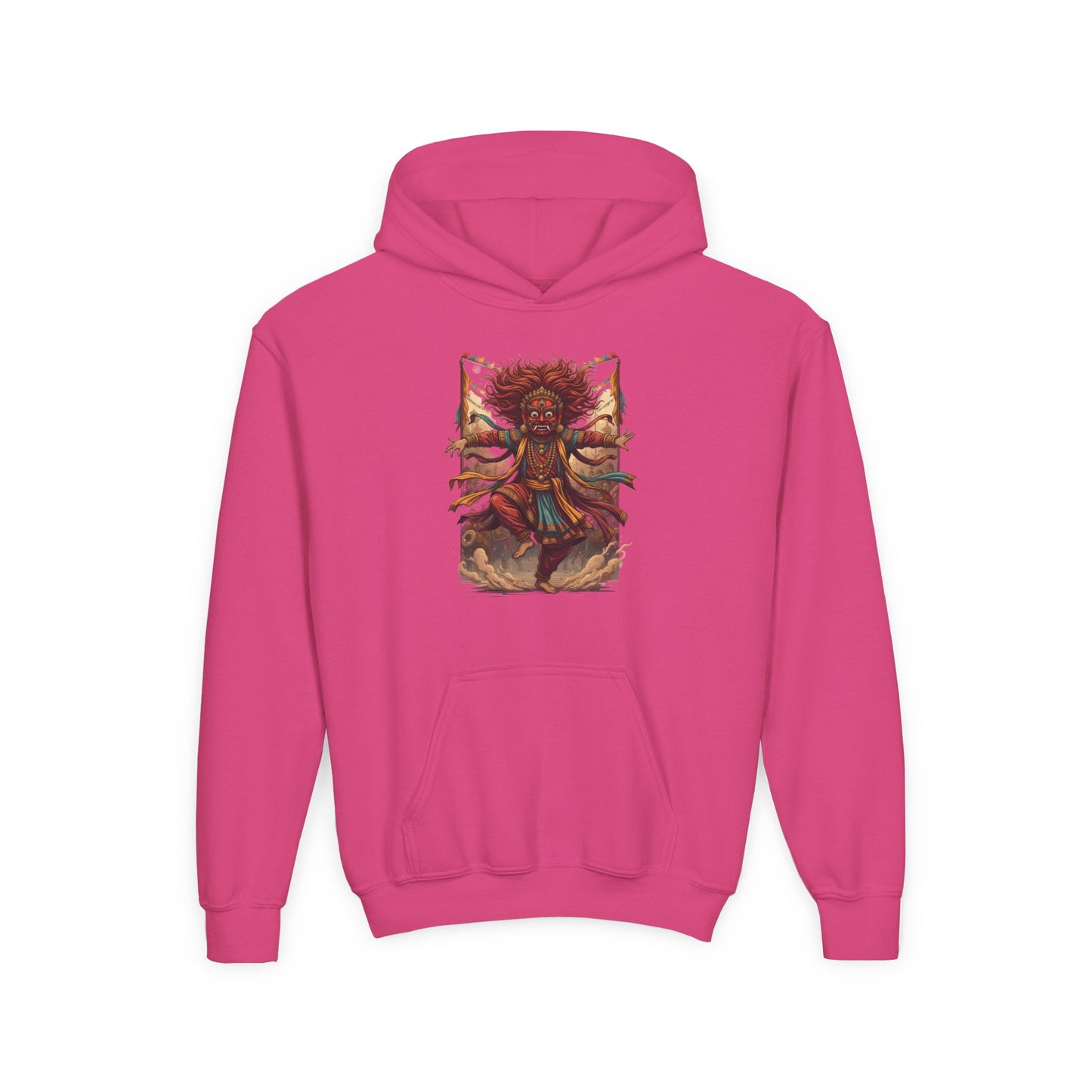 Youth Hoodie — Tribal Sun Dancer Graphic Kids Sweatshirt