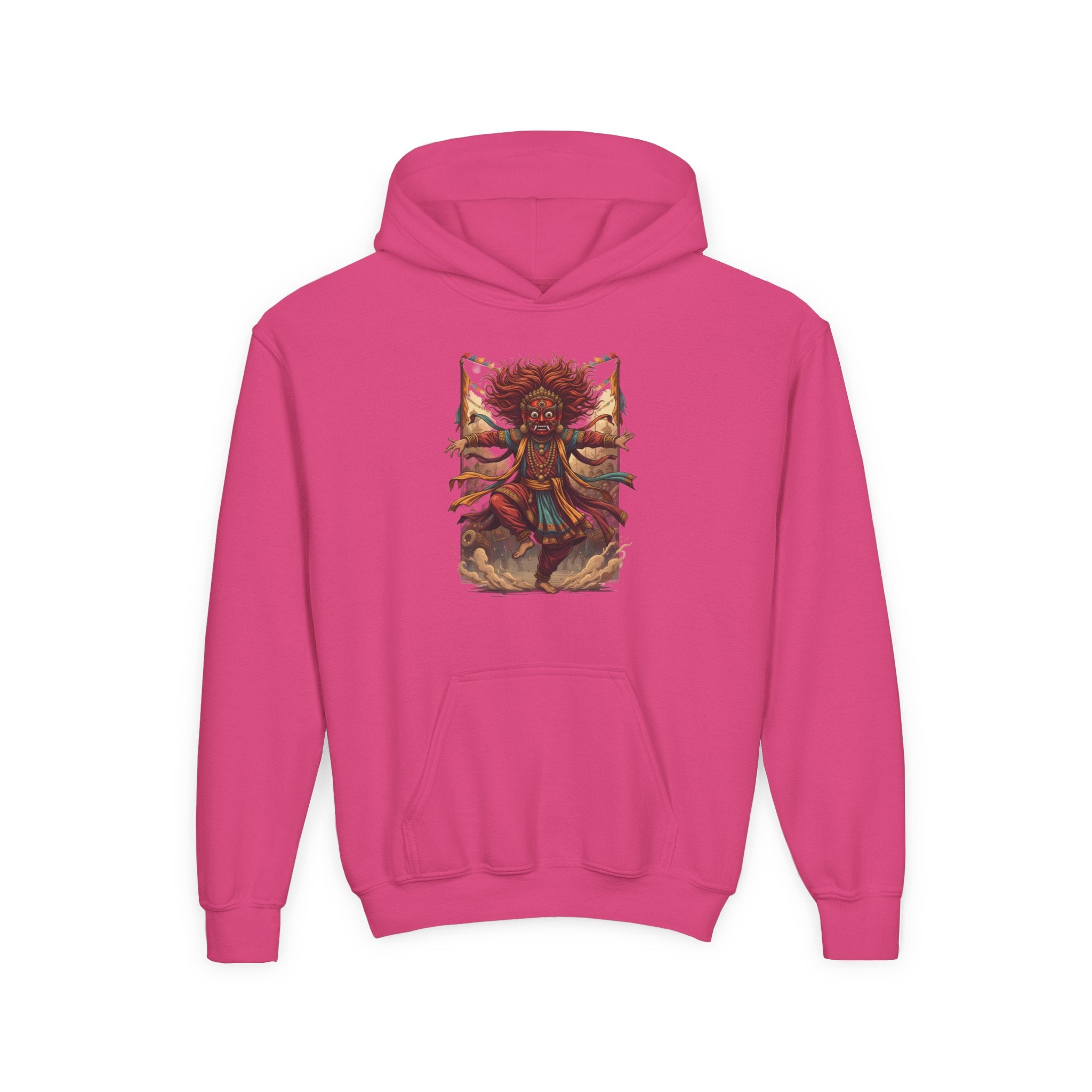 Youth Hoodie — Tribal Sun Dancer Graphic Kids Sweatshirt