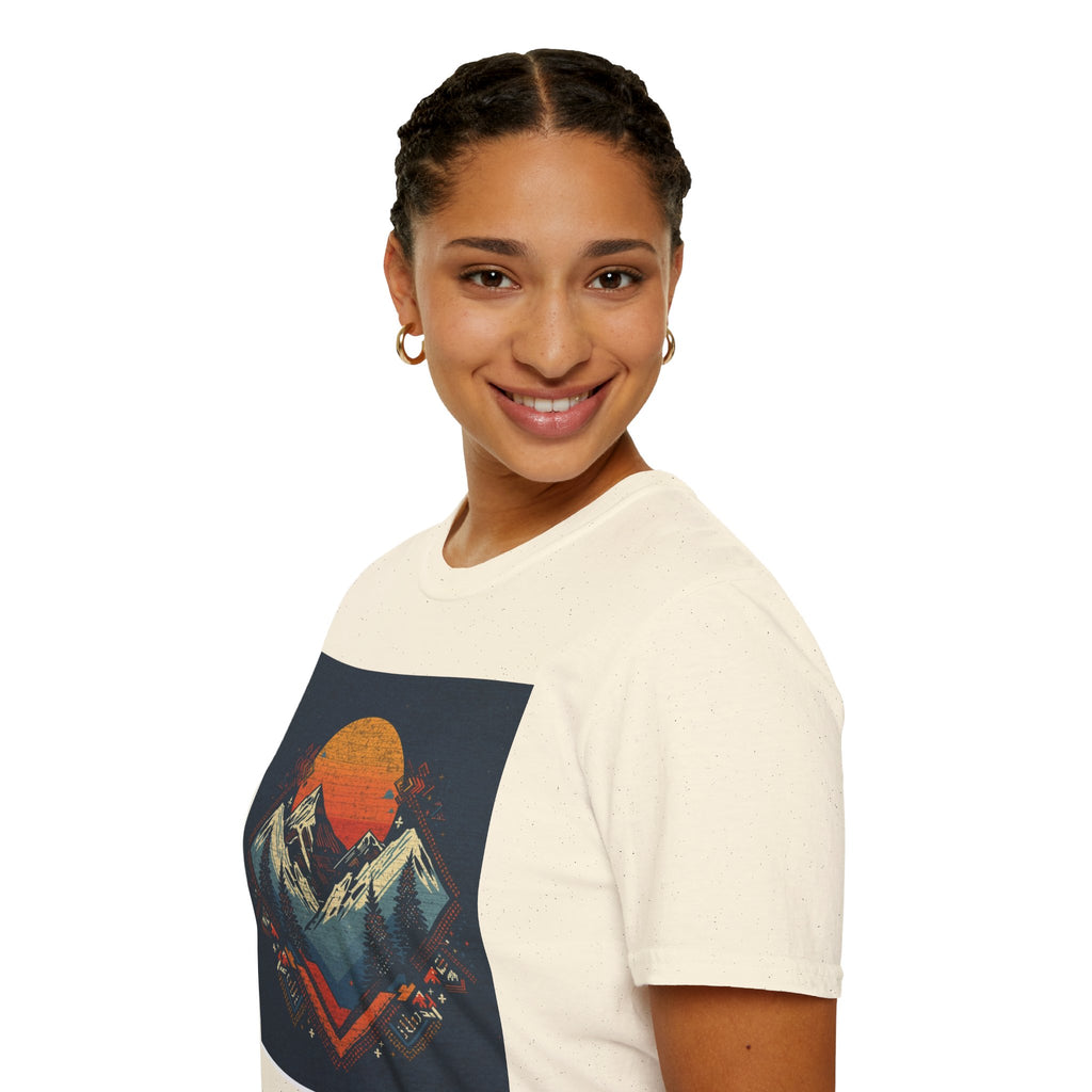 Retro Mountain Sunset T-Shirt