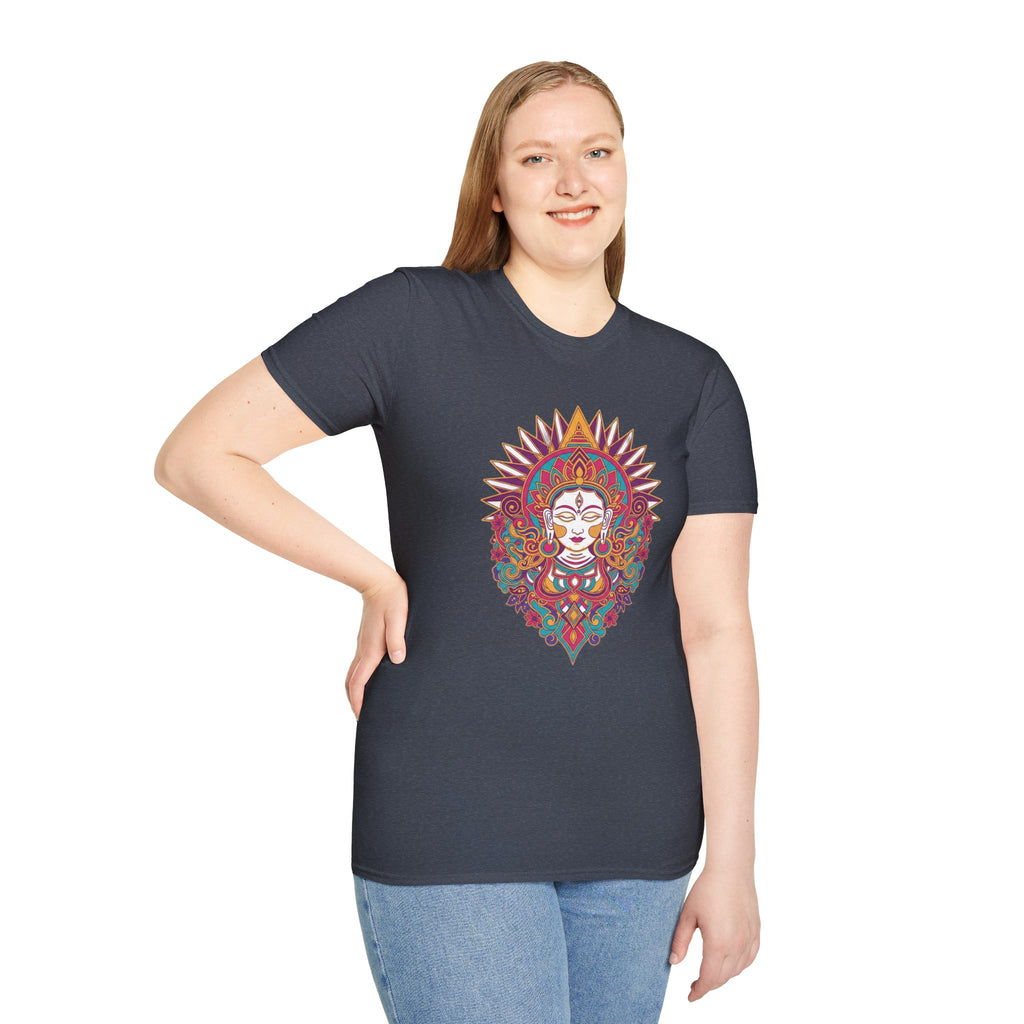 Mystic Goddess Mandala T-Shirt — Colorful Boho Spiritual Tee