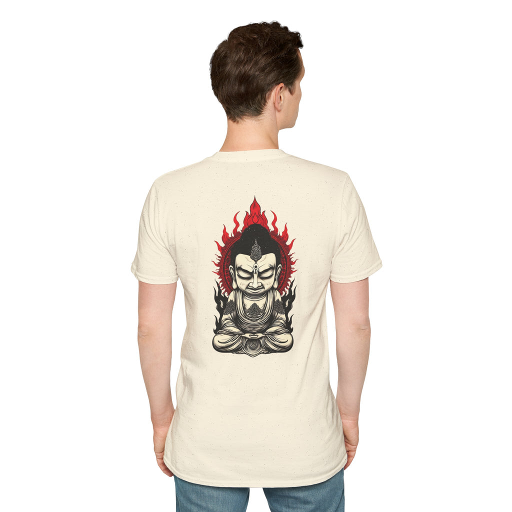 Buddha Flame T-Shirt — Fierce Meditating Buddha Graphic Tee