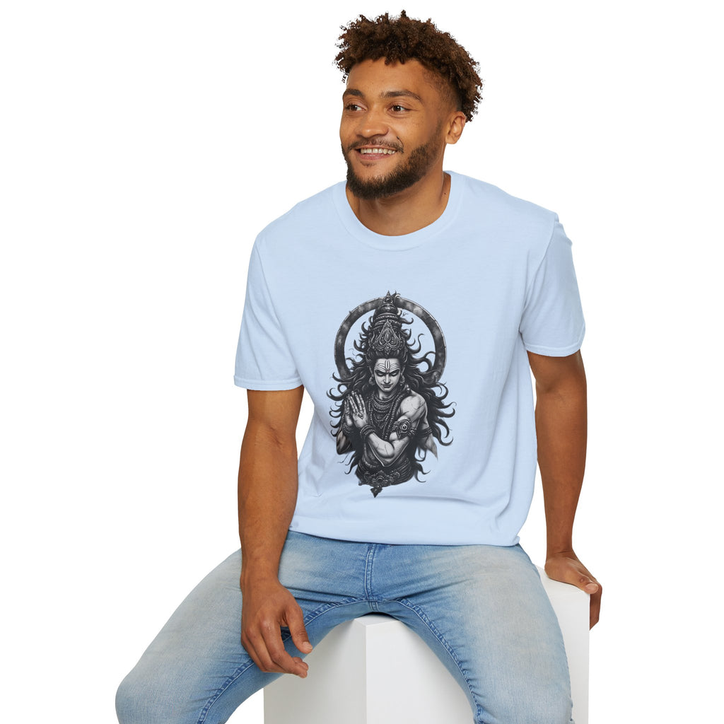 Shiva Portrait T‑Shirt – Intricate Hindu Deity Art Tee