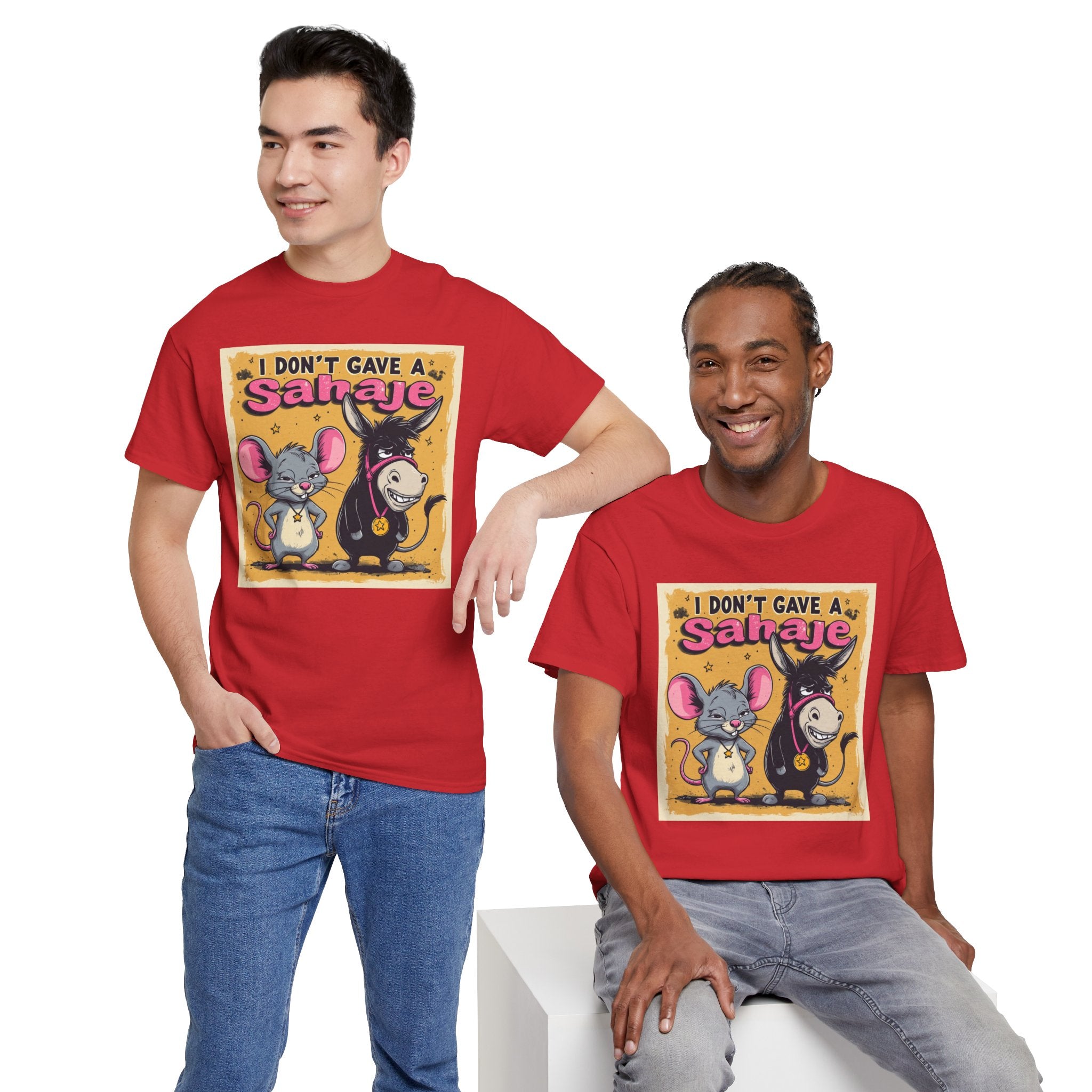 I Don't Give A Snair! Tee — Funny Mouse & Cat Graphic T-Shirt